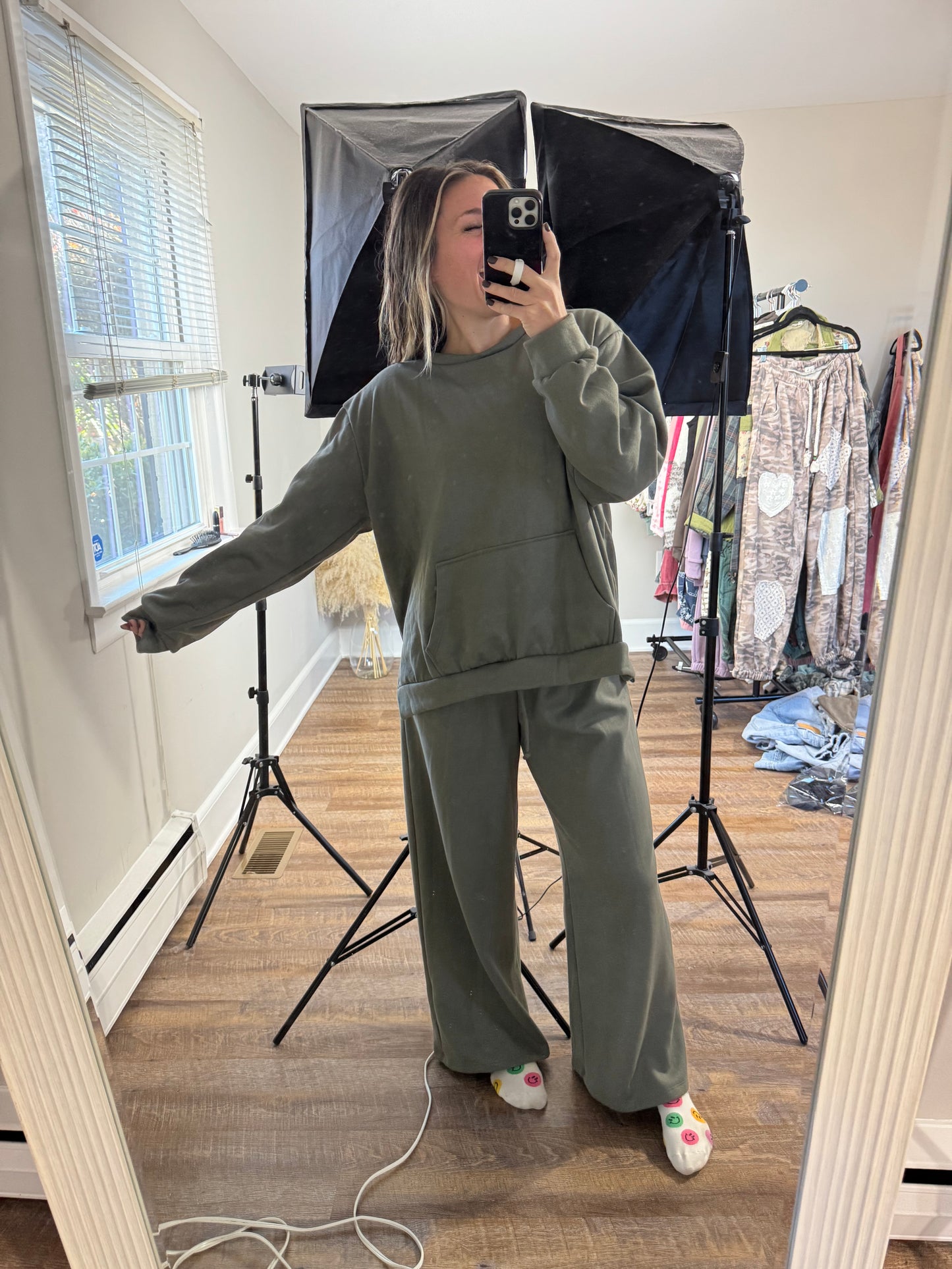 Devlin Wide Leg Pants | Olive