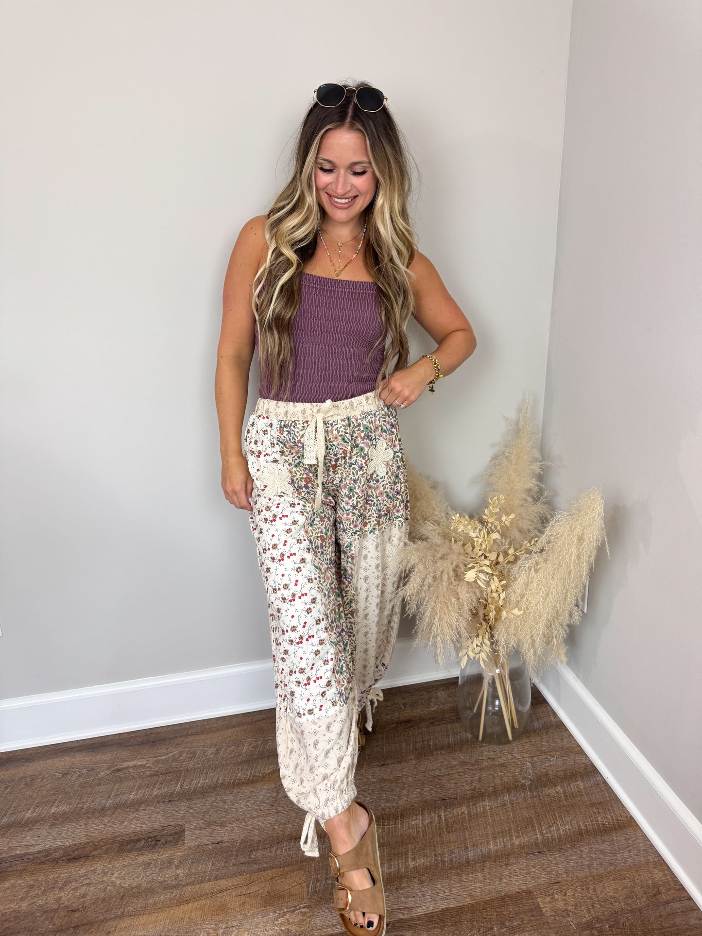 Everything Nice Contrast Pants | Cream