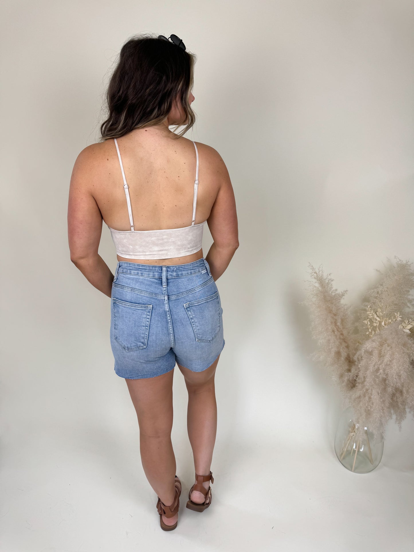 Risen Frayed Hem Shorts FINAL SALE