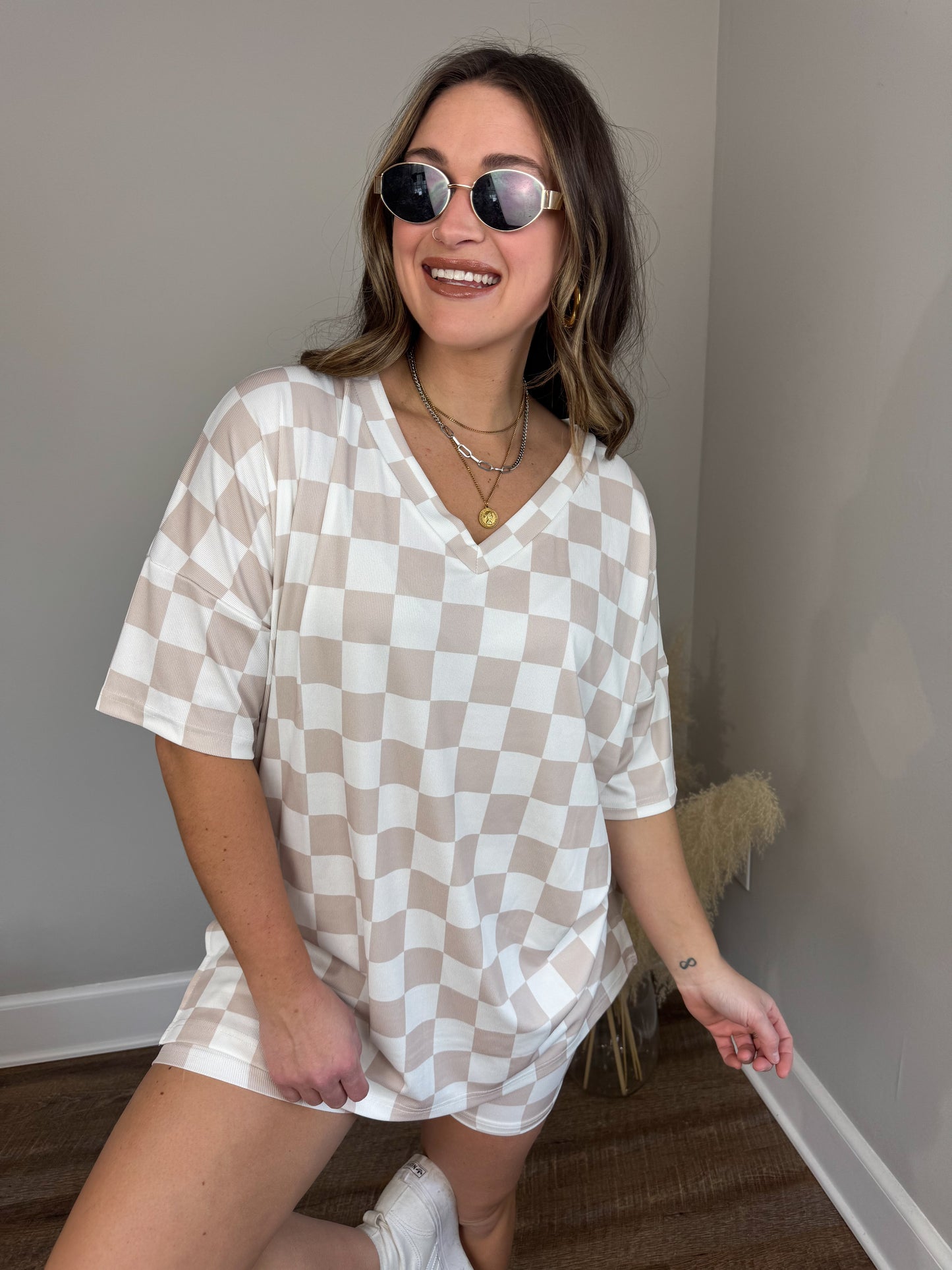 Daily Basis Checkered Top FINAL SALE