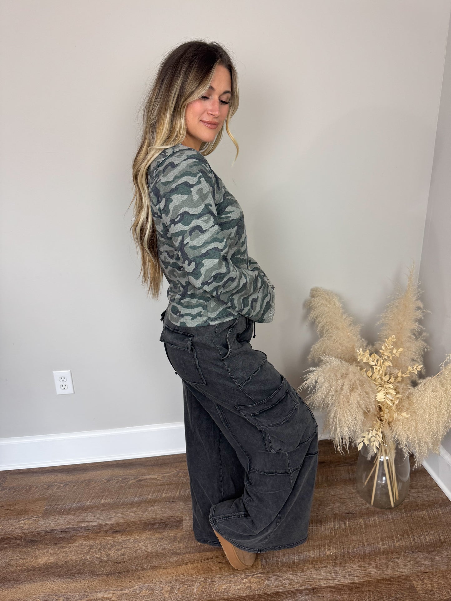 Hidden Gem Camo Top