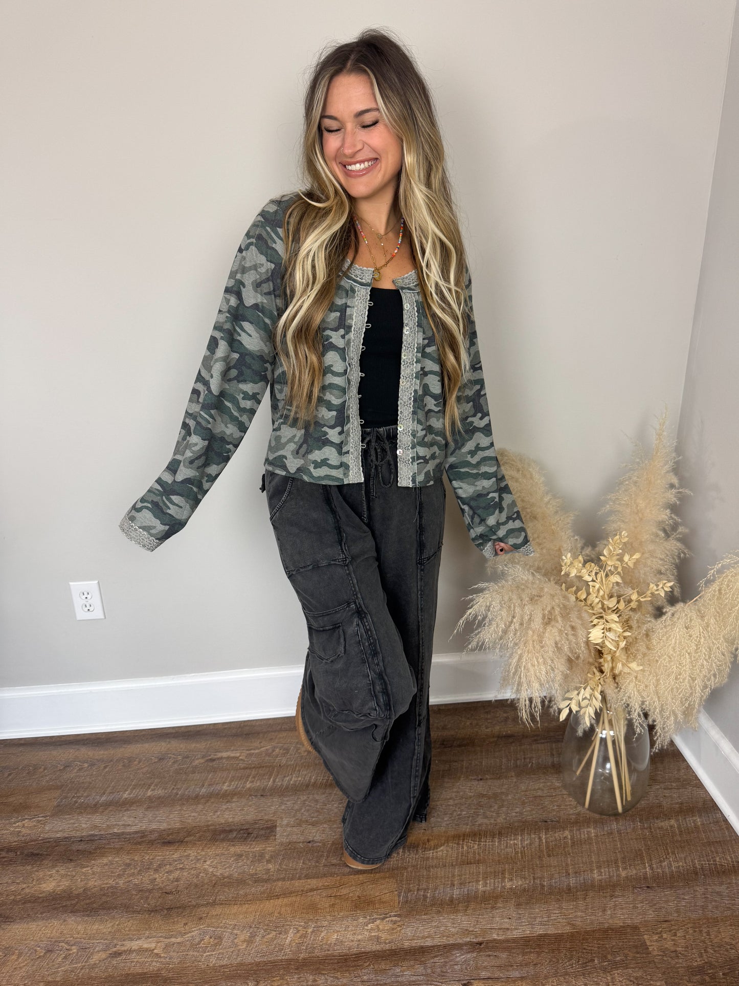 Hidden Gem Camo Top