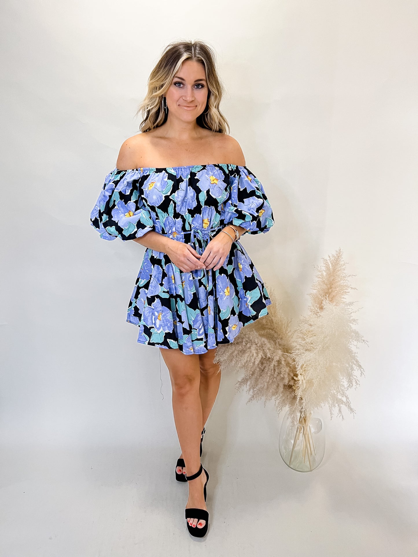 Center of Attention Floral Dress