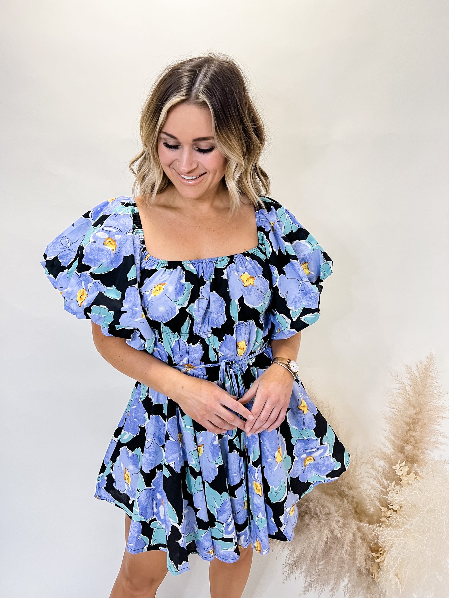 Center of Attention Floral Dress