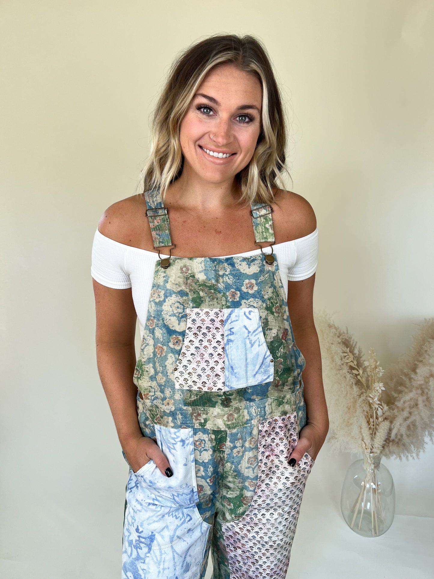 Cassidy Watercolor Overalls