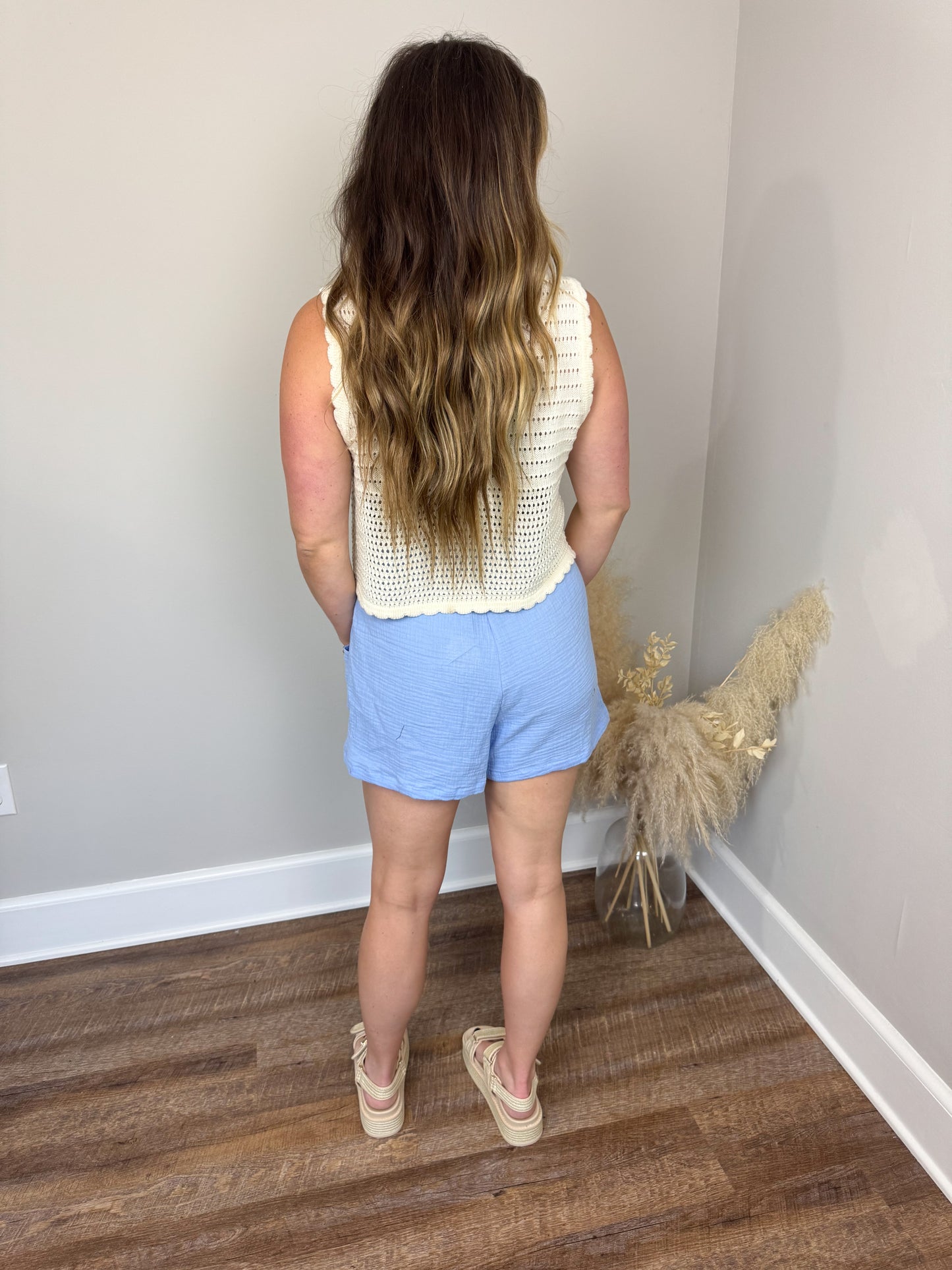 Newton Gauze Shorts | Periwinkle