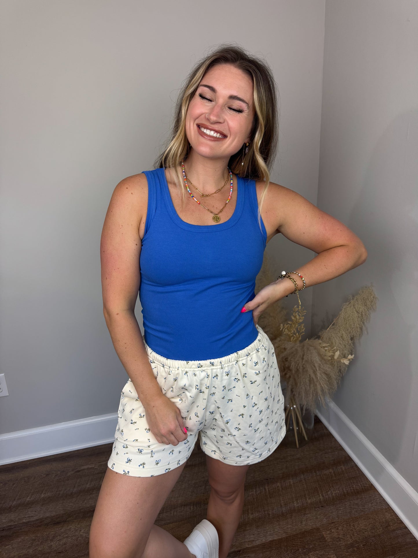 Clark Scoop Tank Top | Royal Blue