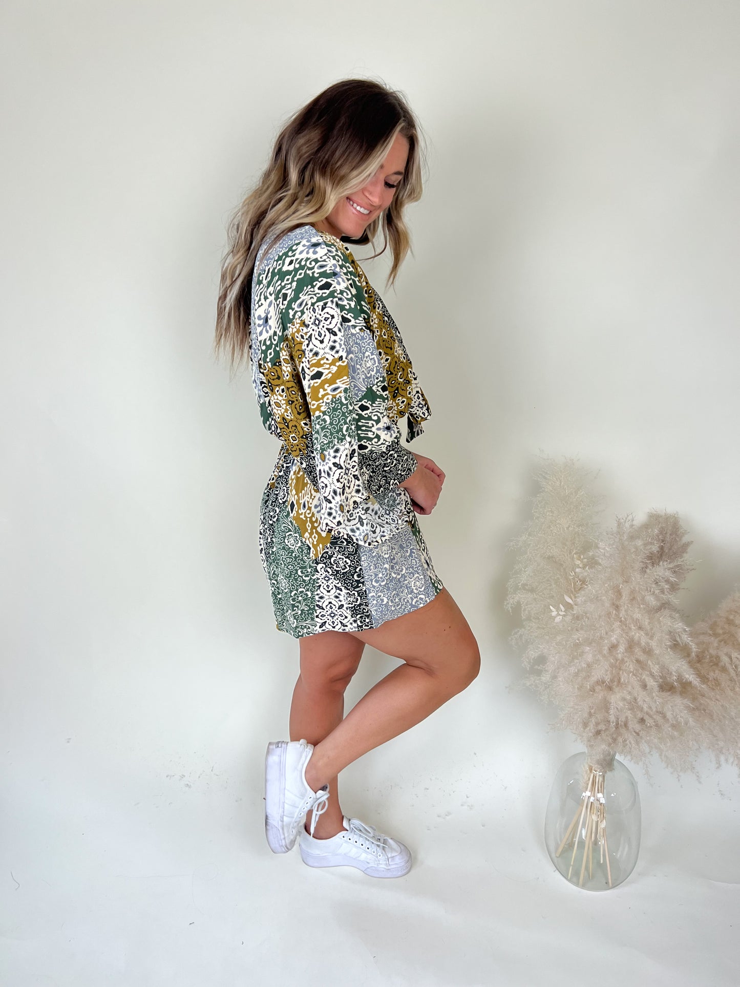 Fresno Boho Romper | Green