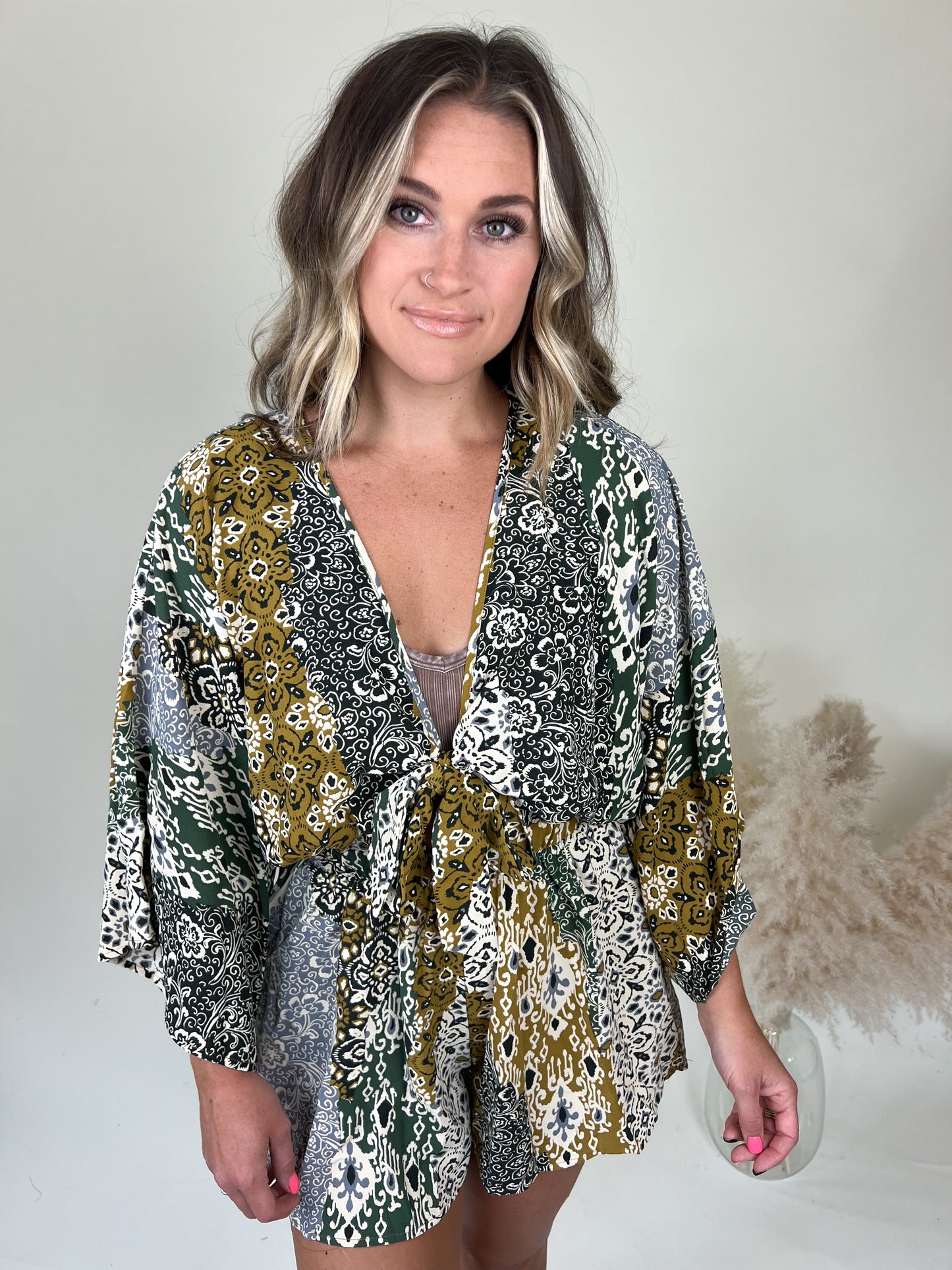 Fresno Boho Romper | Green