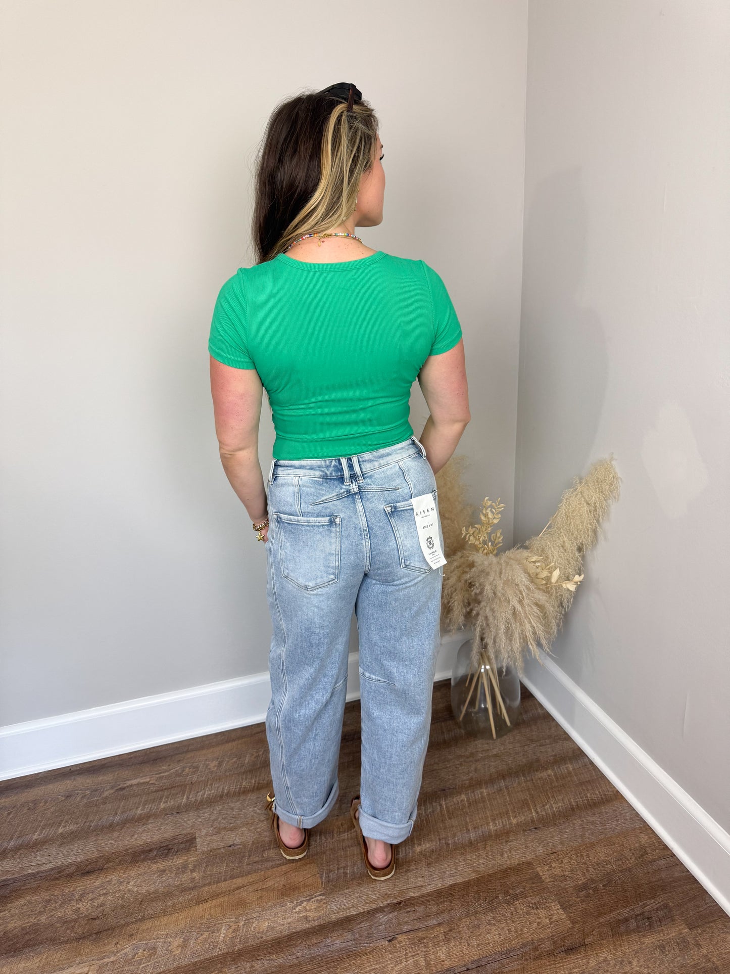 Clark Short Sleeve Top | Kelly Green