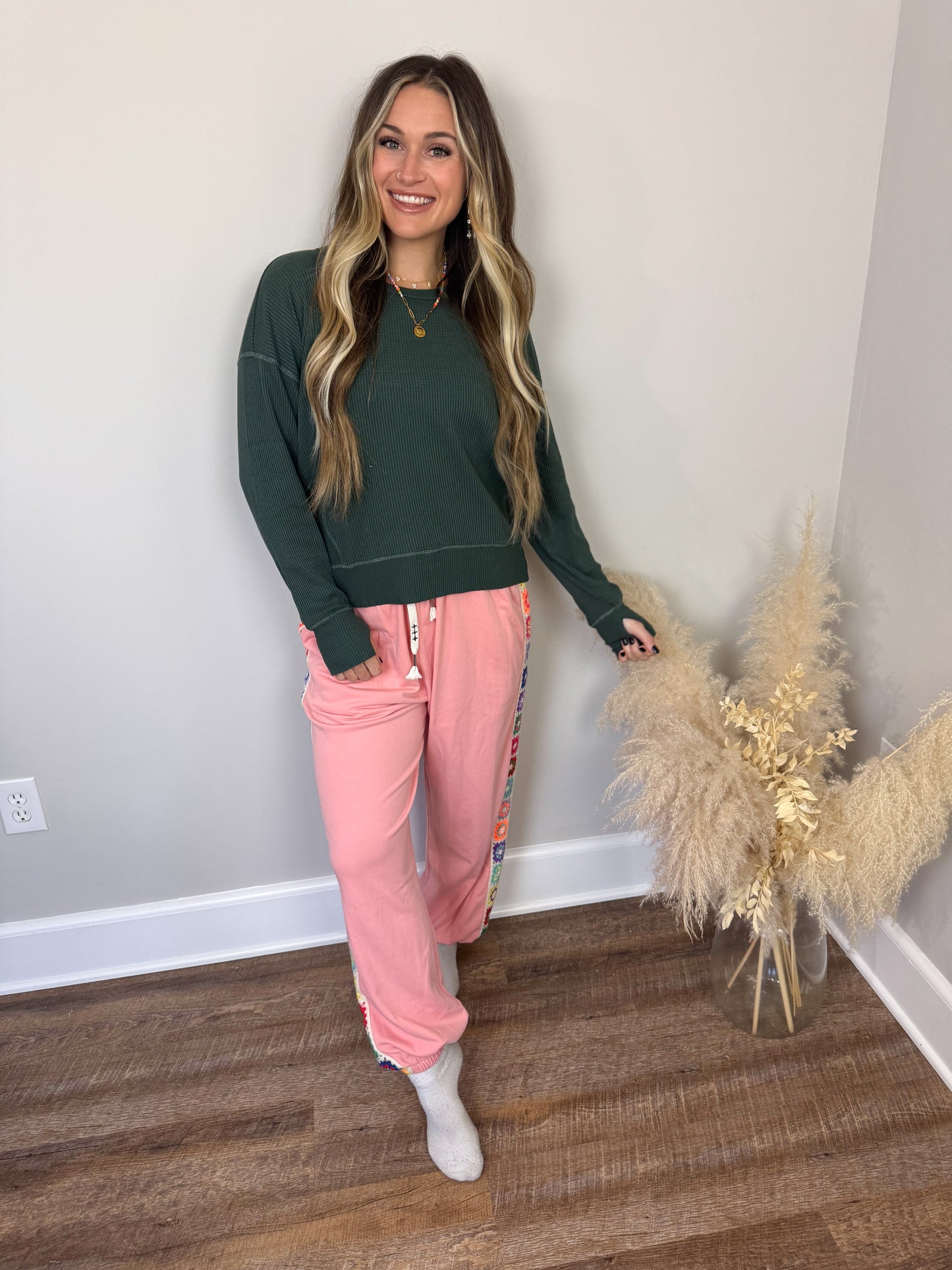 Homebody Waffle Knit Pullover