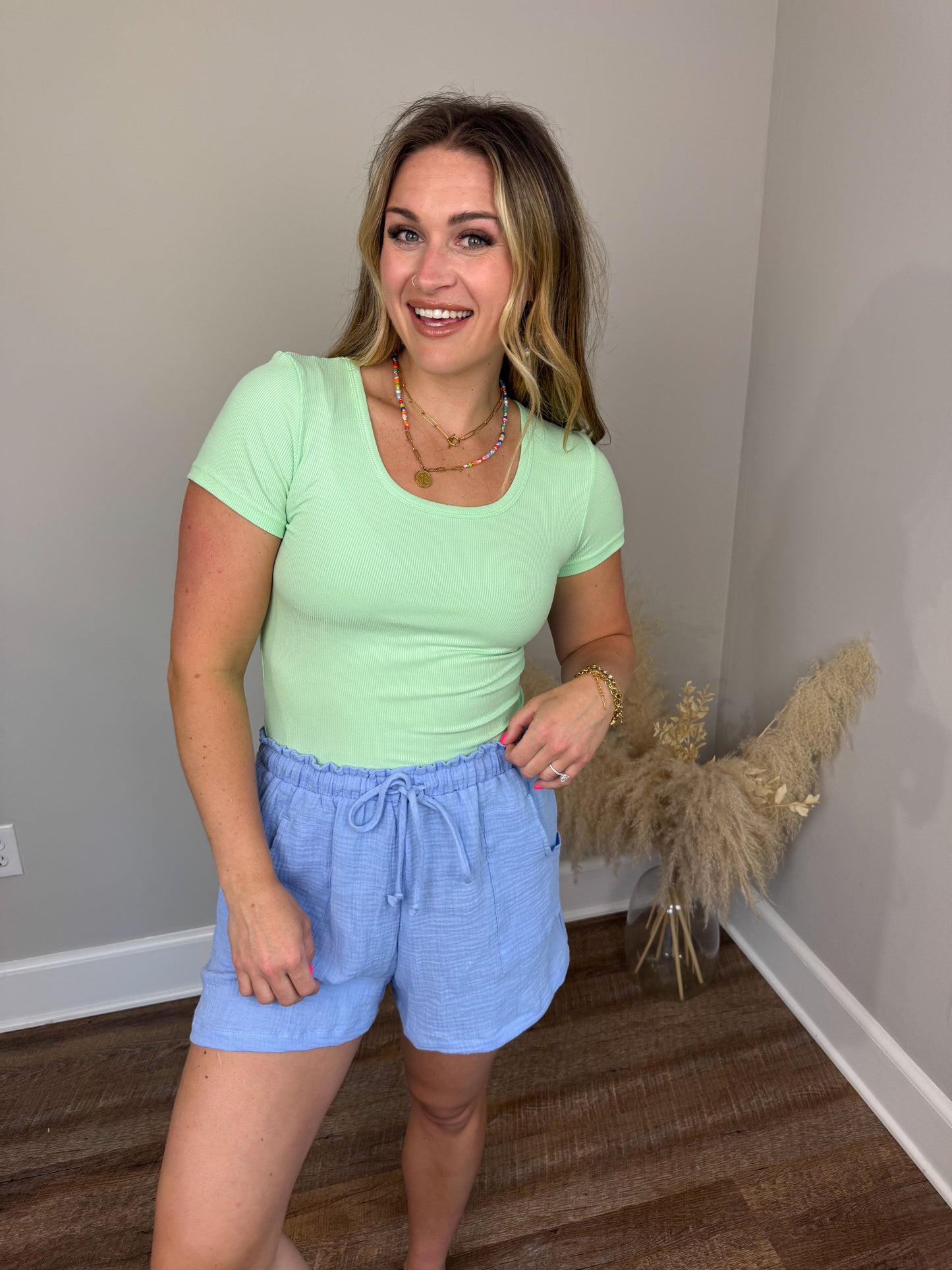 Clark Short Sleeve Top | Mint