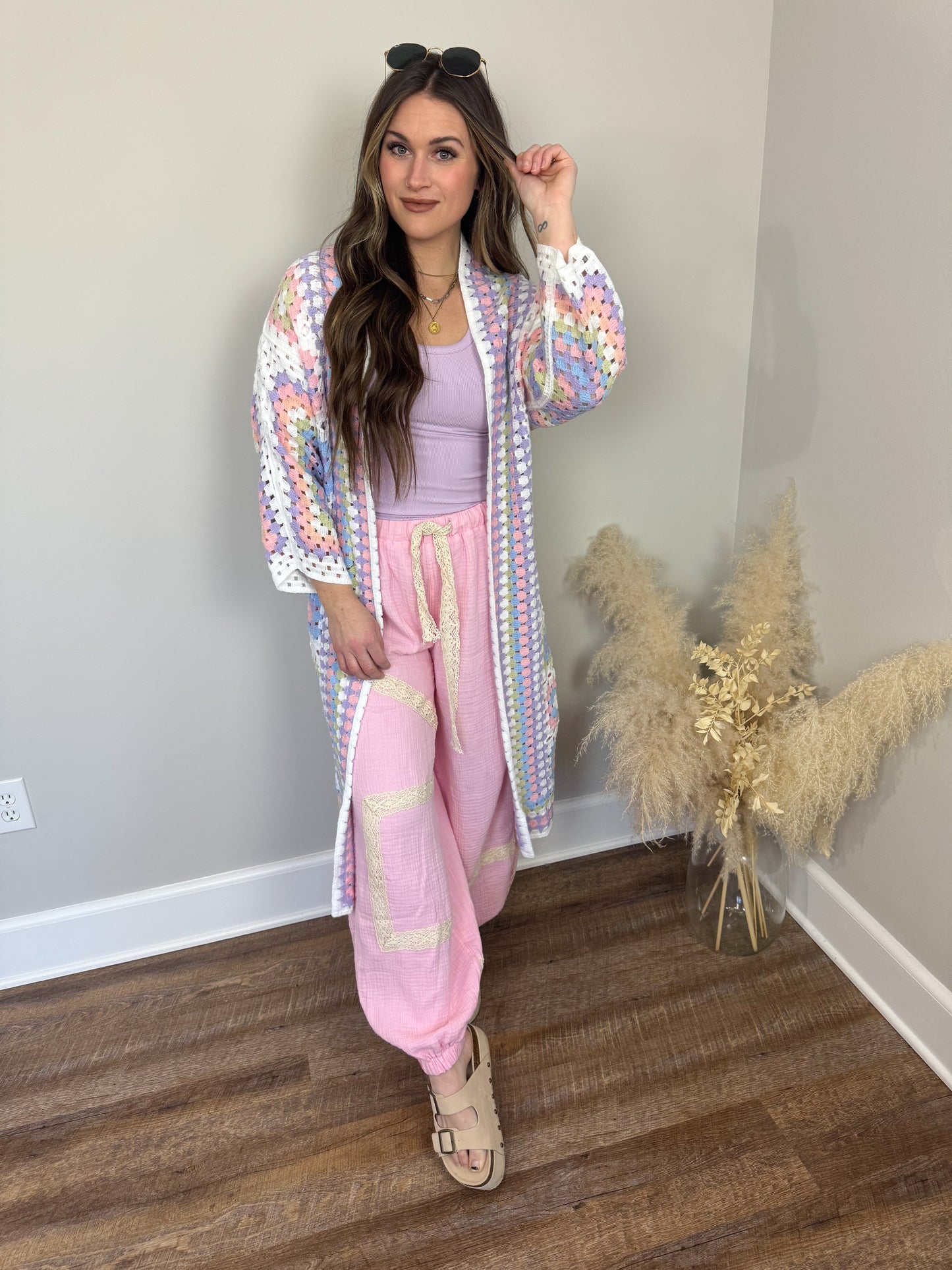 Sage Breeze Crochet Cardigan