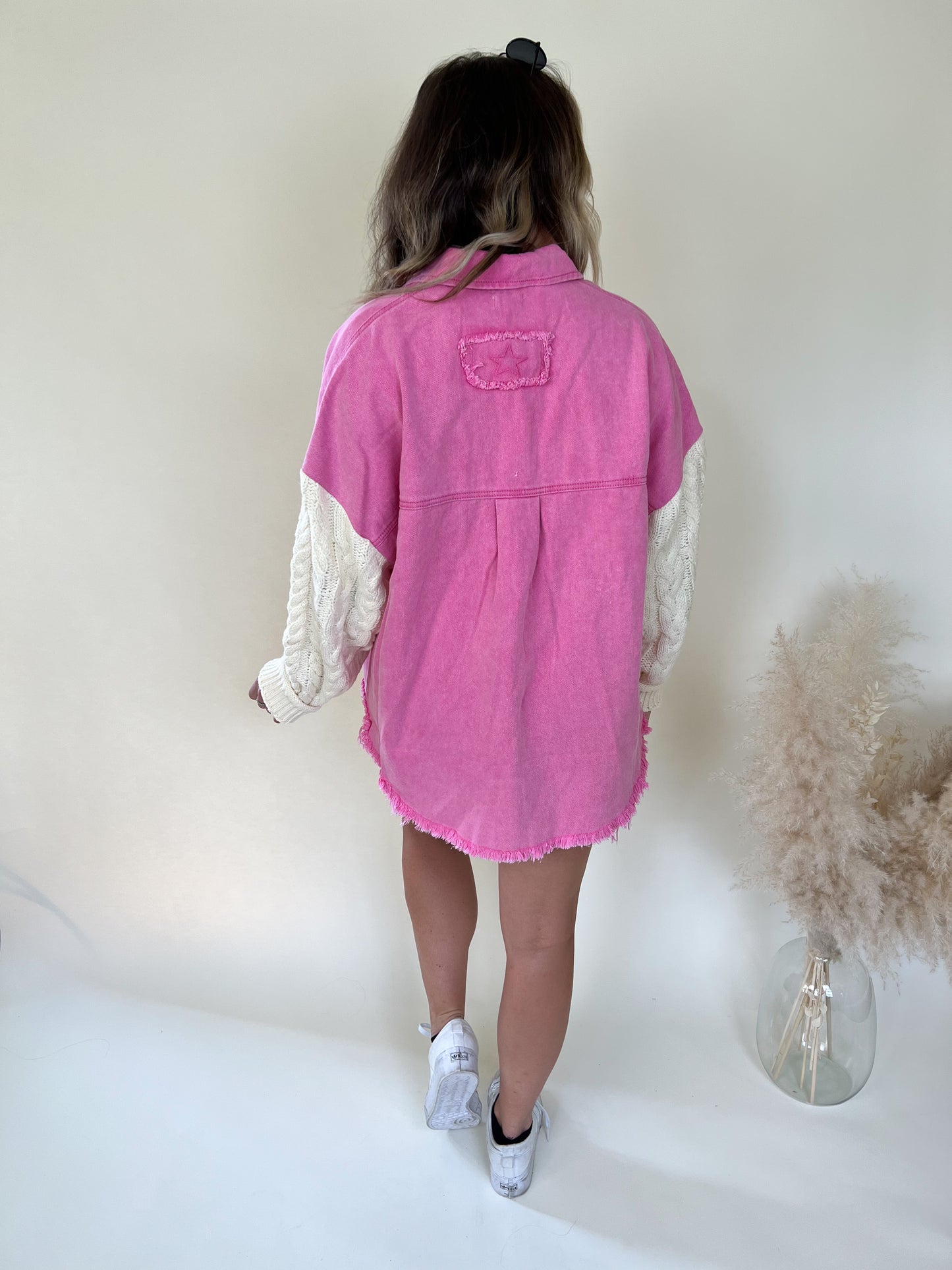 Good Energy Denim Jacket | Pink