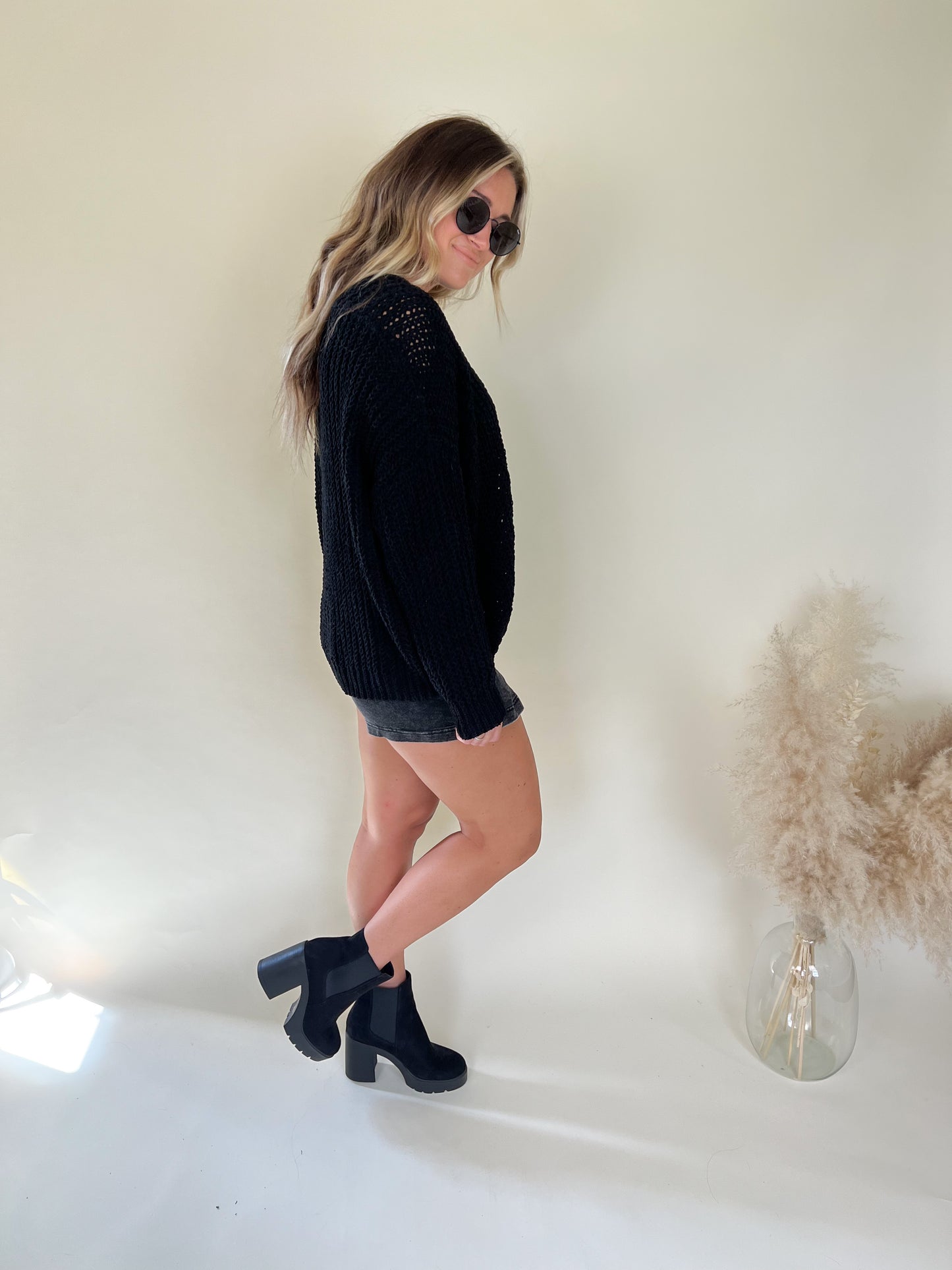 Blake Chunky Sweater | Black