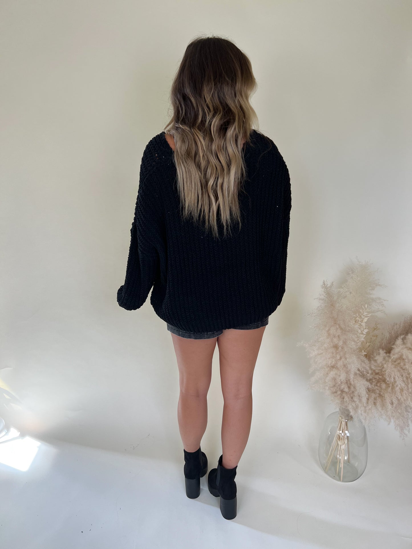 Blake Chunky Sweater | Black