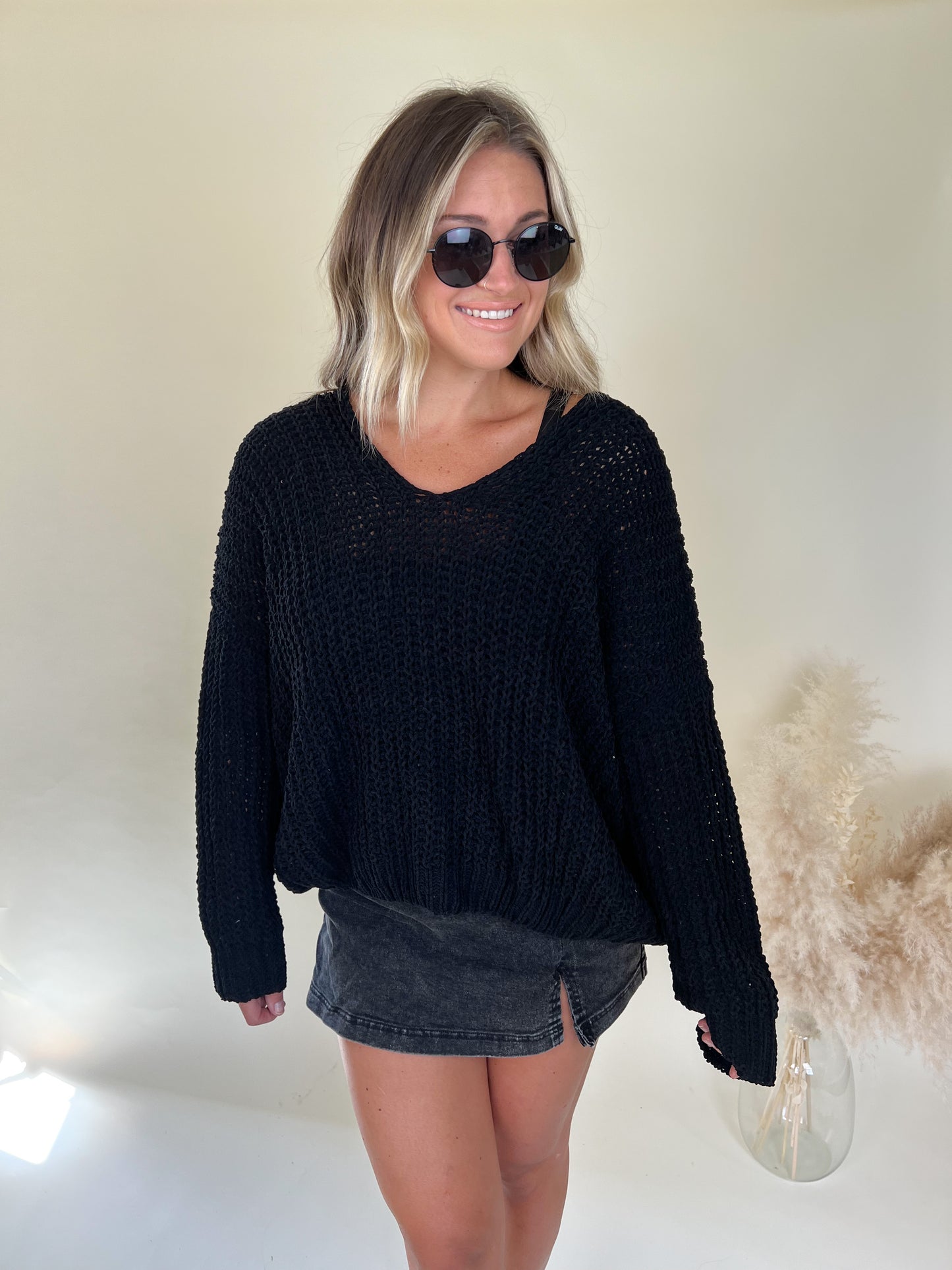Blake Chunky Sweater | Black