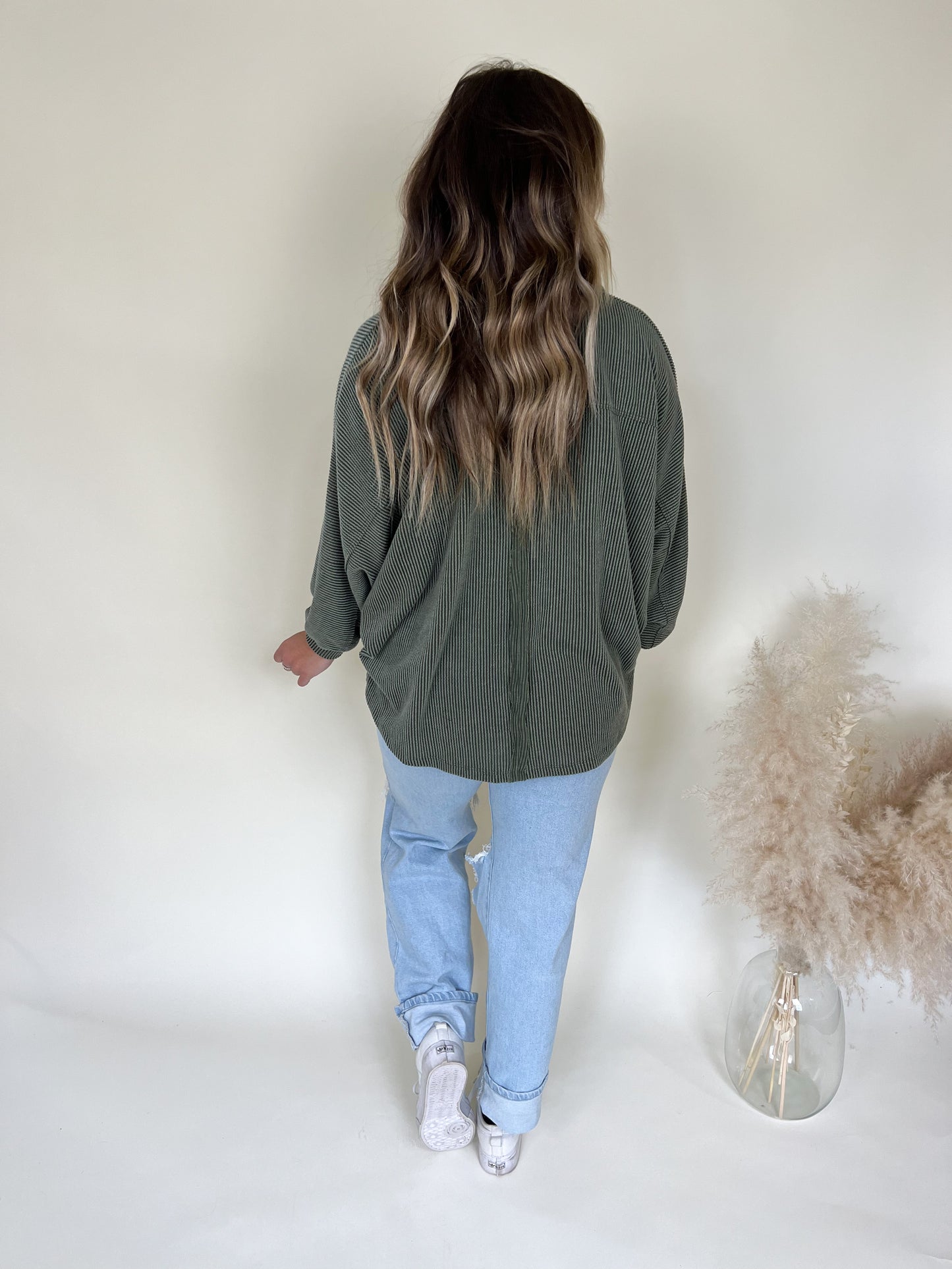 Coffee Date Pullover | Olive