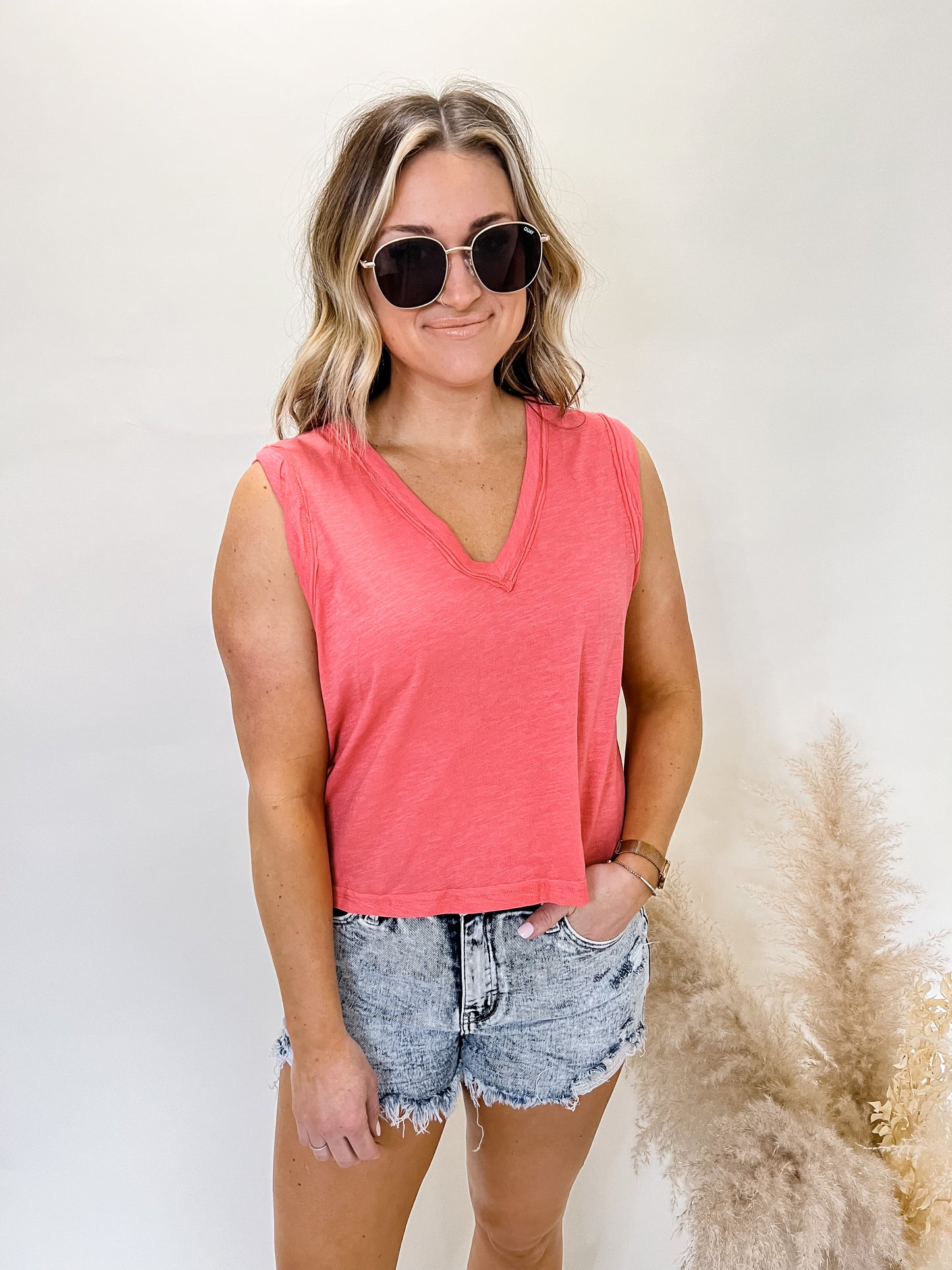Anything For You Top | Coral