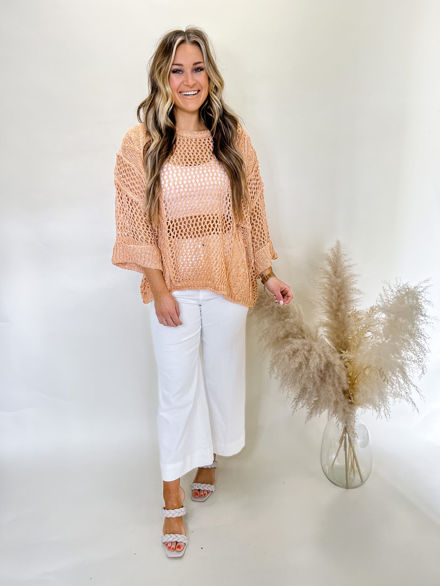 Weekend Getaway Sweater | Salmon