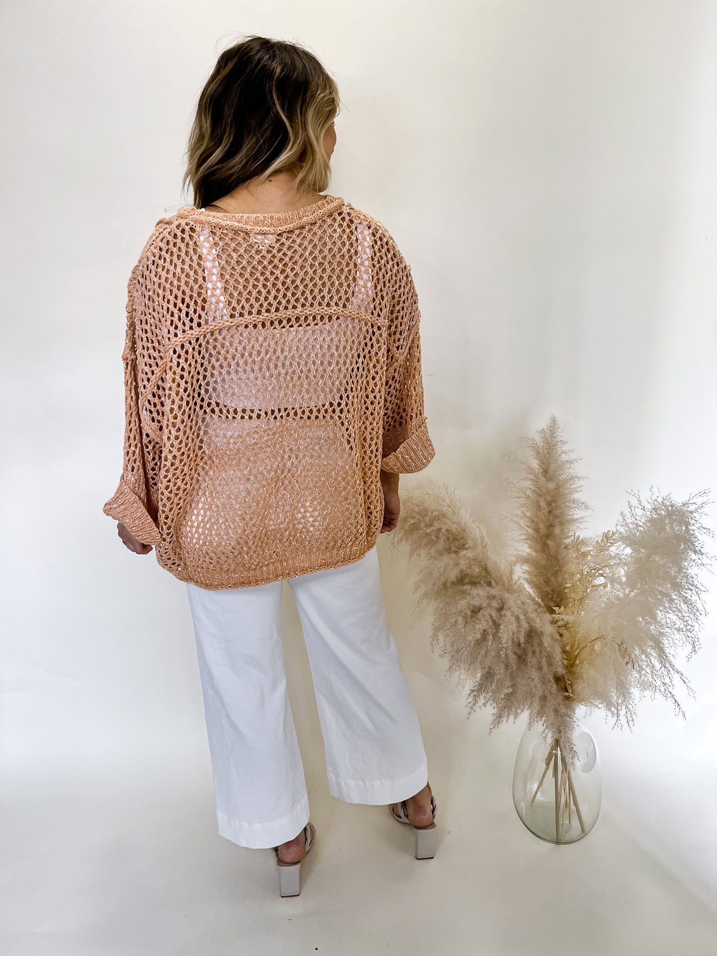 Weekend Getaway Sweater | Salmon