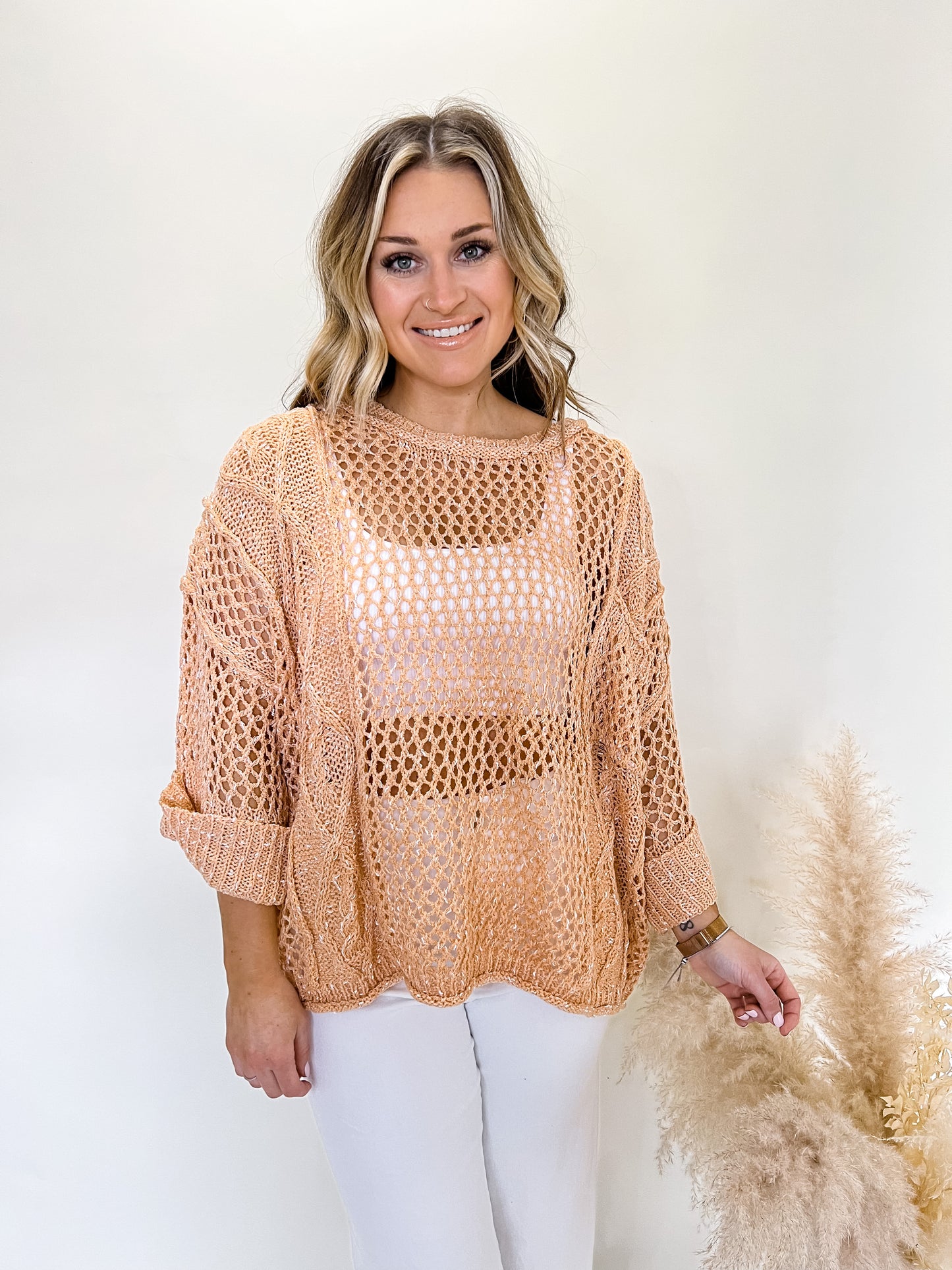 Weekend Getaway Sweater | Salmon