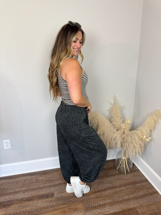 Terry Printed Pants | Ash