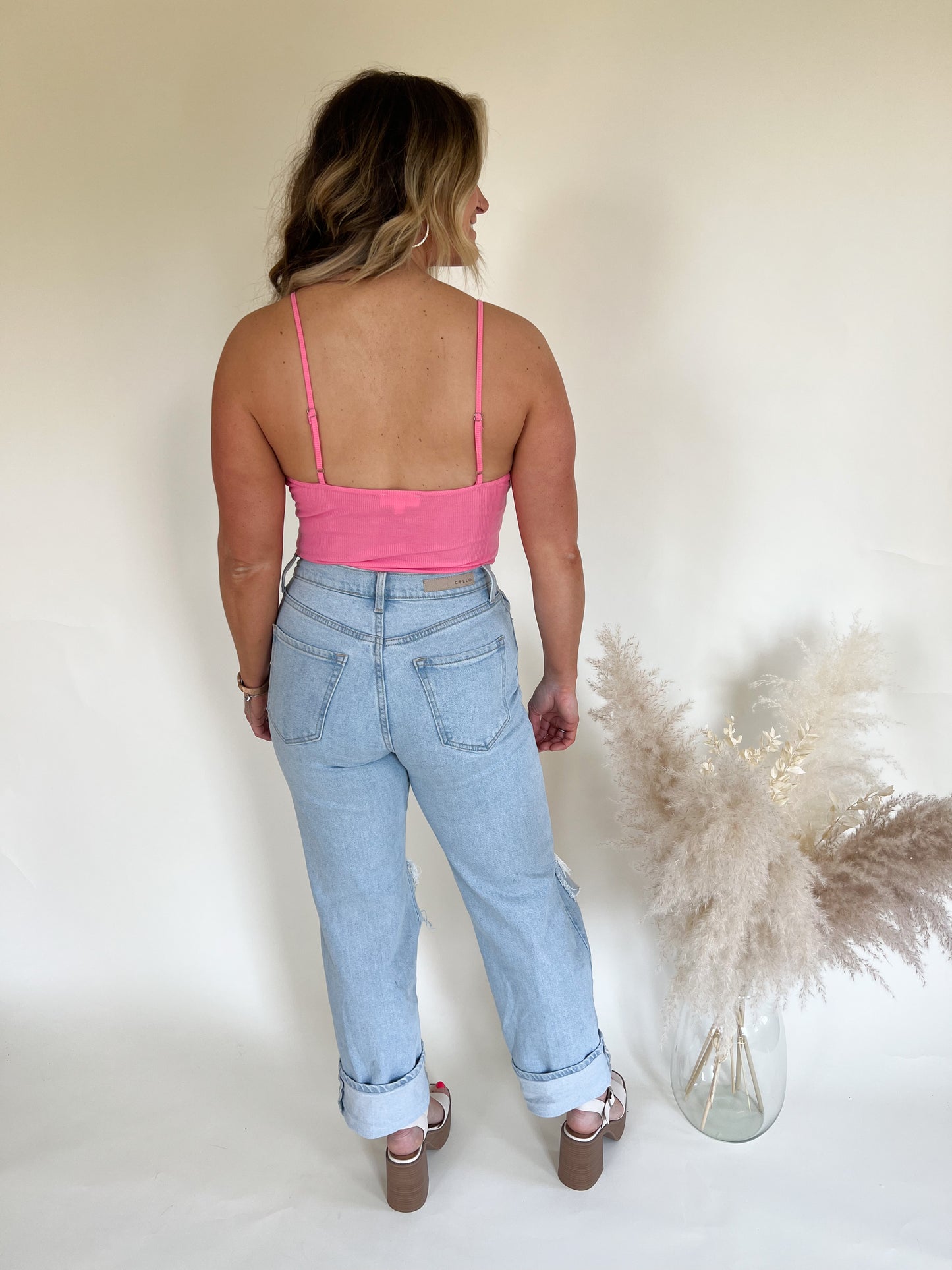 Stand Out Plunge Neck Bodysuit