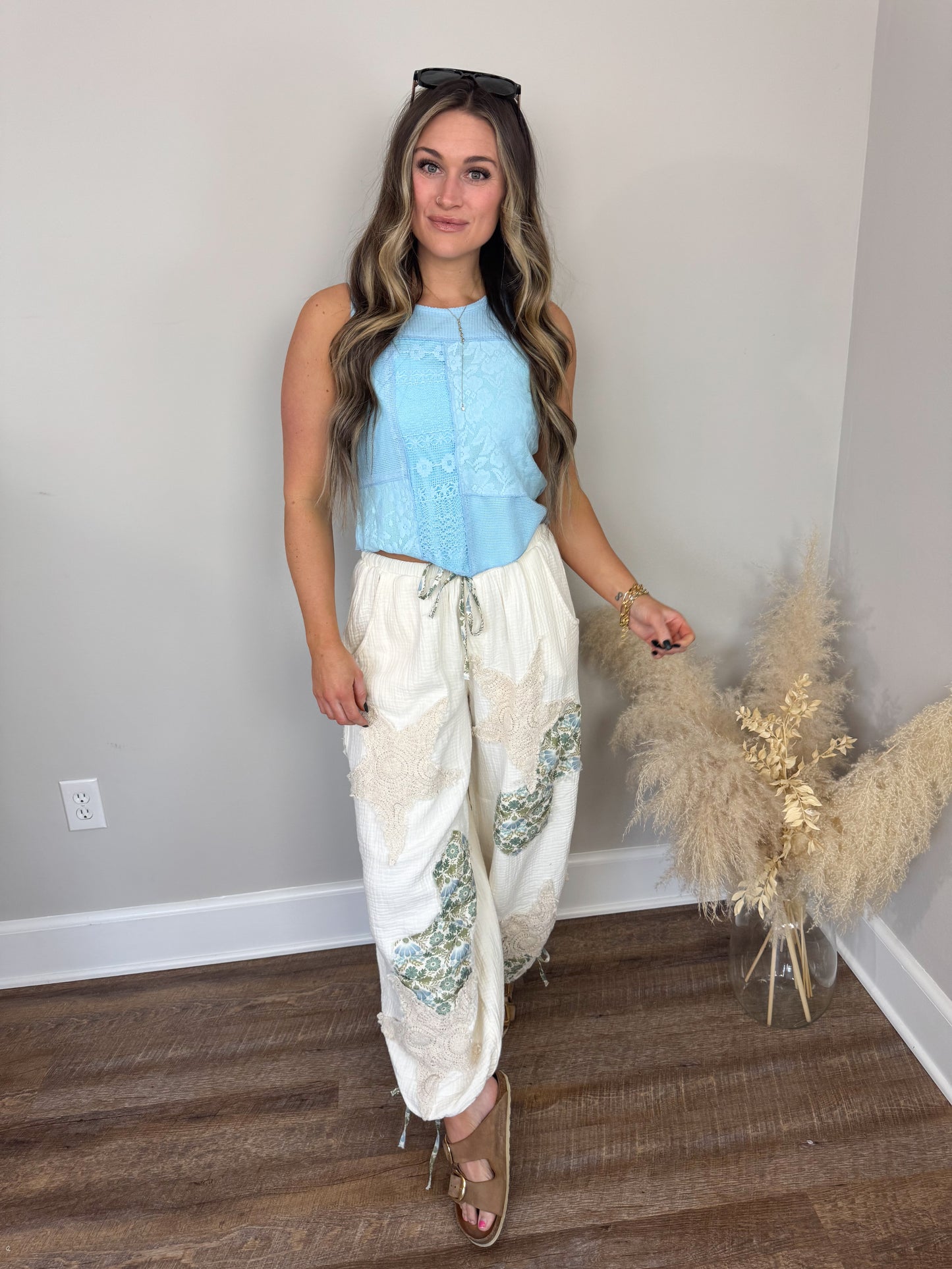 Alex Crop Tank | Blue