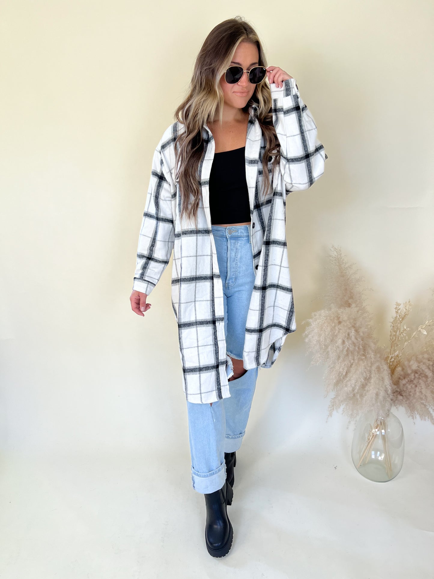 Basic Babe Plaid Shacket
