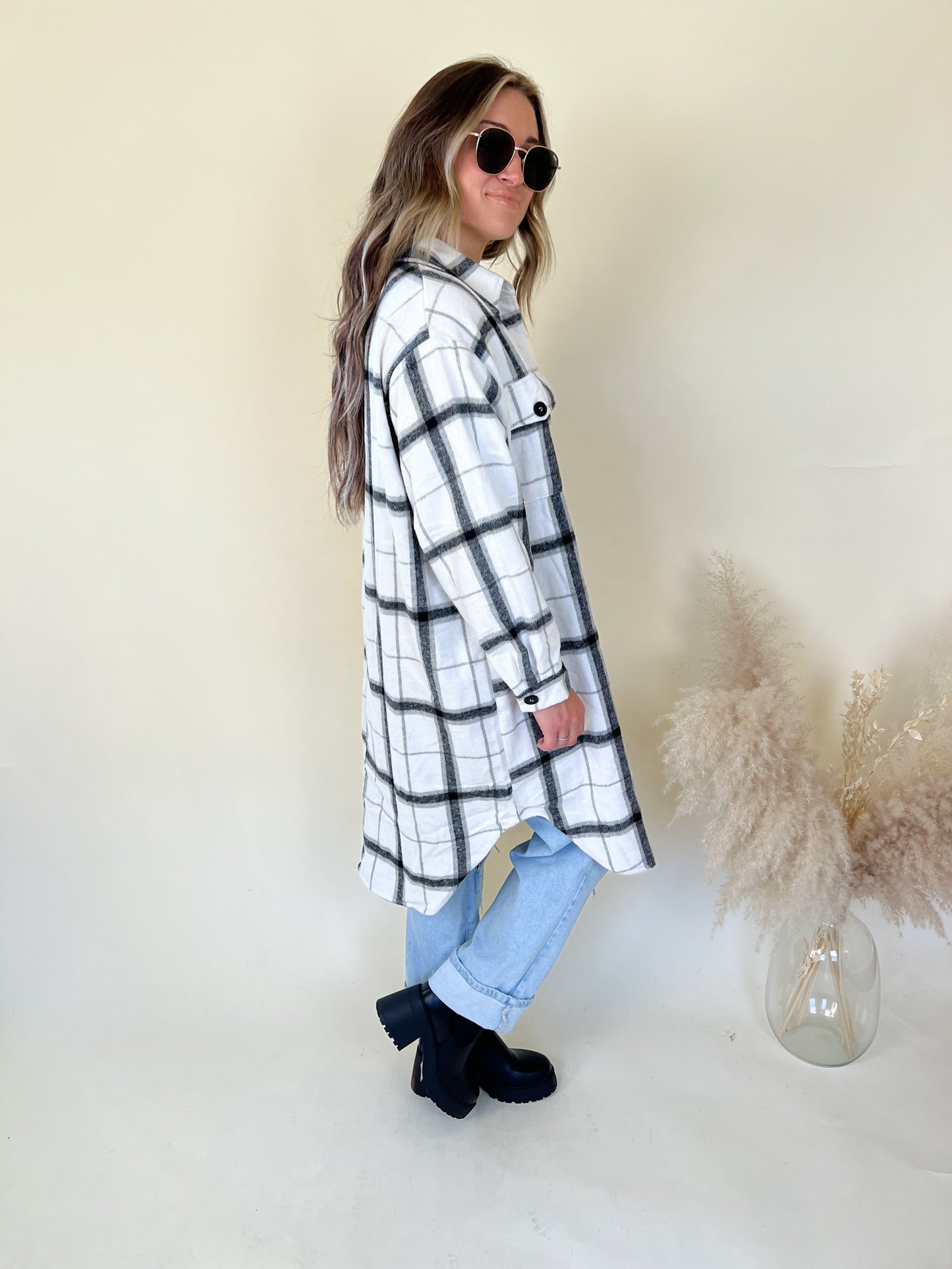 Basic Babe Plaid Shacket