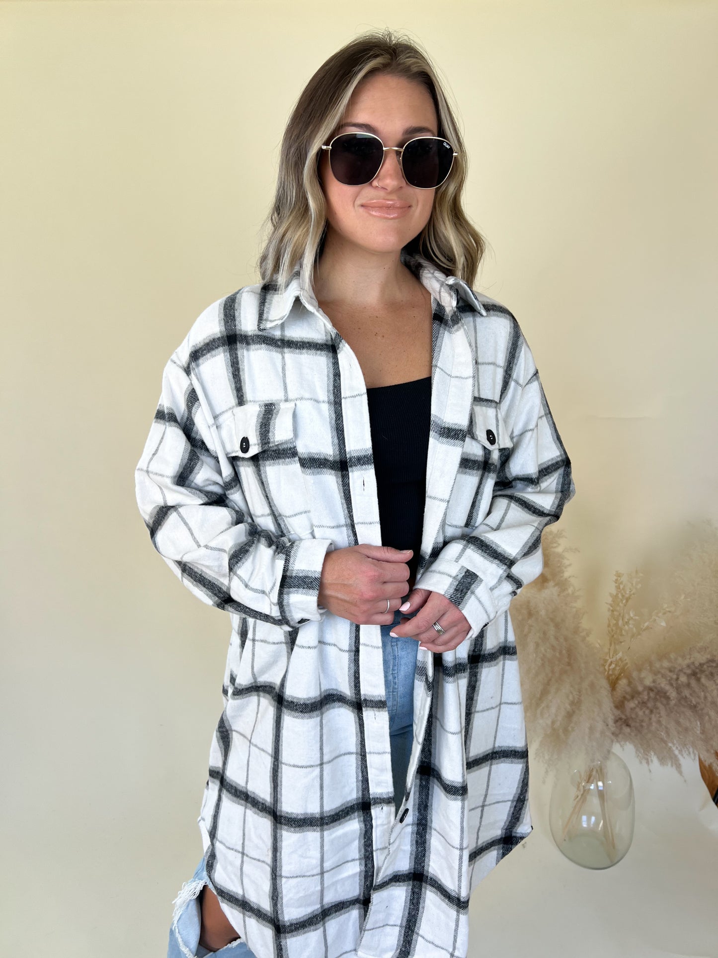 Basic Babe Plaid Shacket