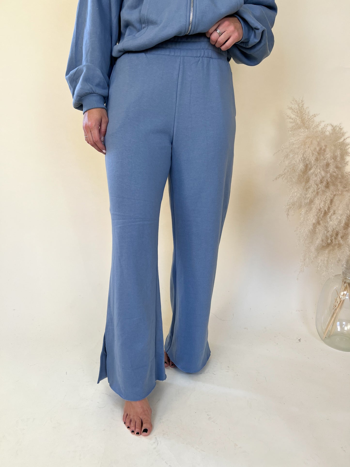 Cozy Up Wide Leg Pants | Blue