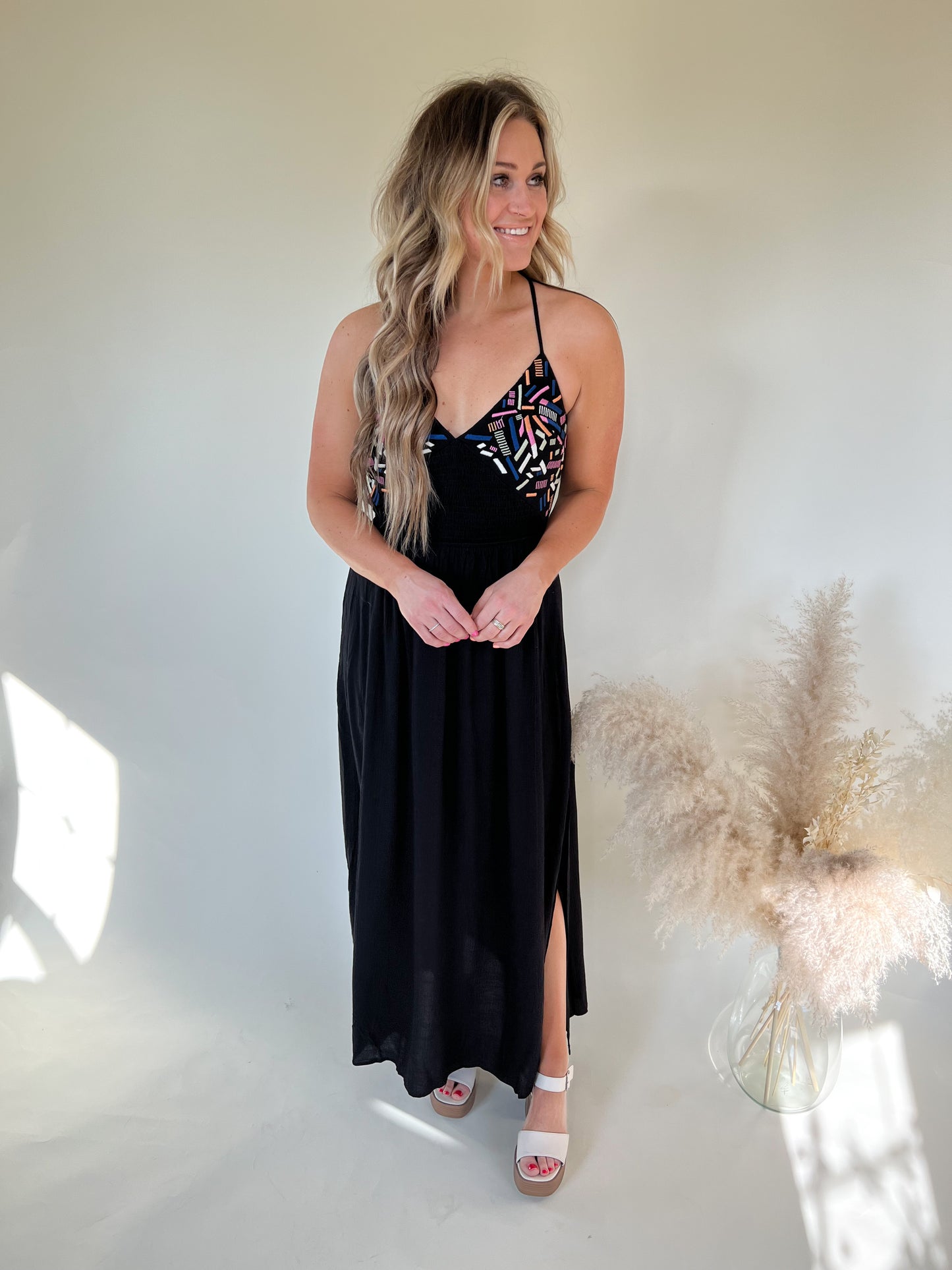Courtney Contrast Maxi Dress FINAL SALE