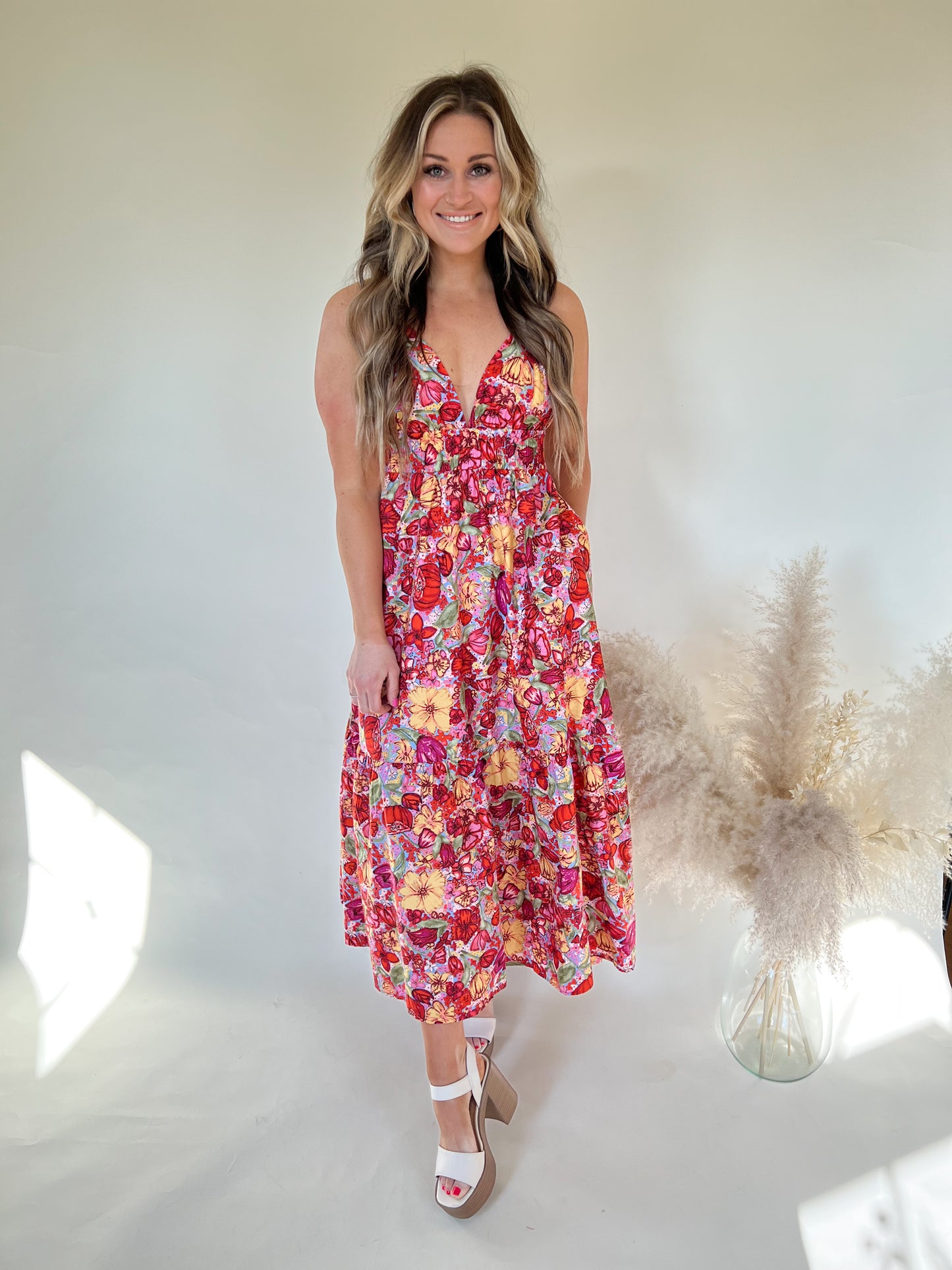 Berry Much Midi Dress