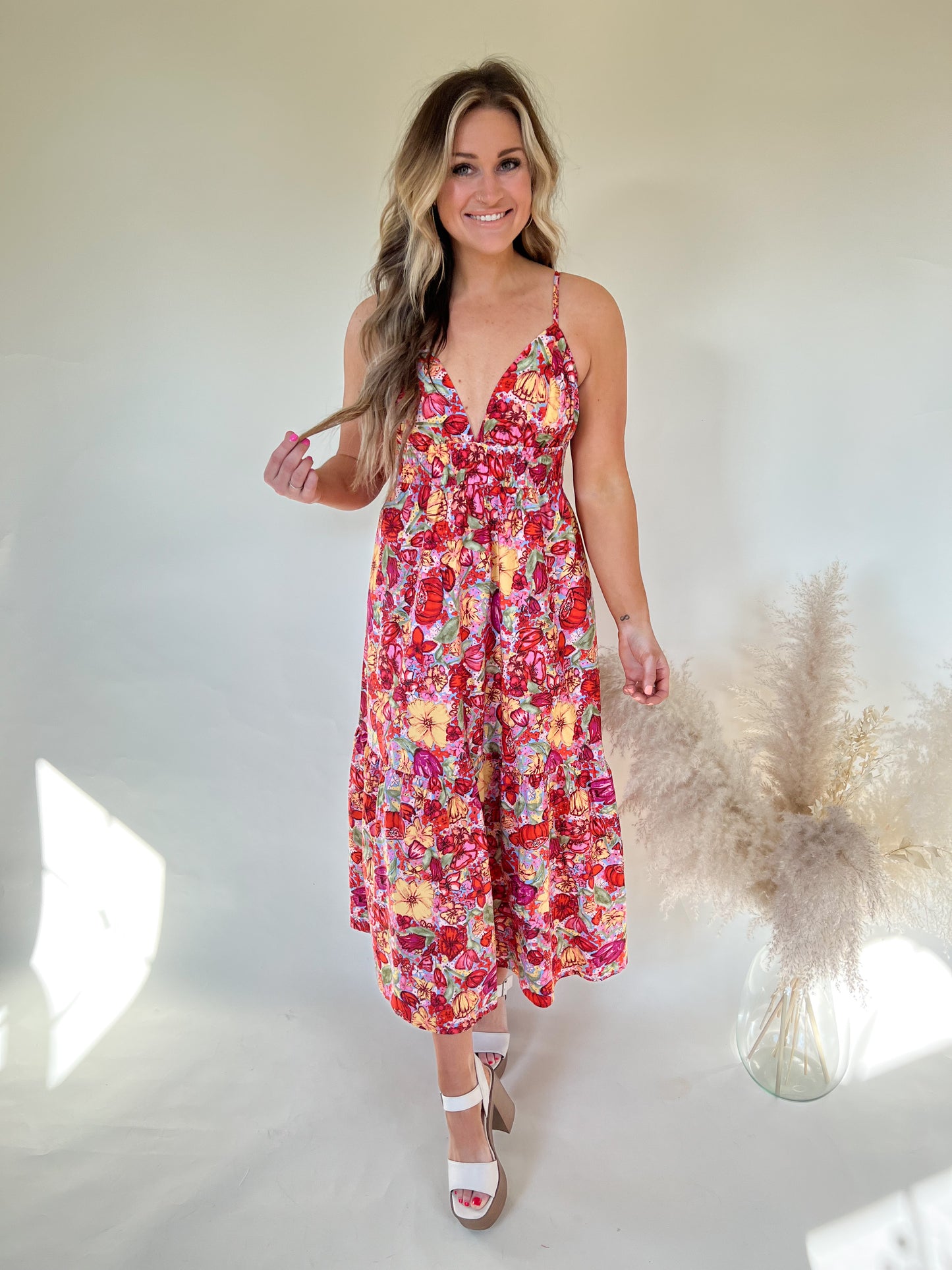 Berry Much Midi Dress
