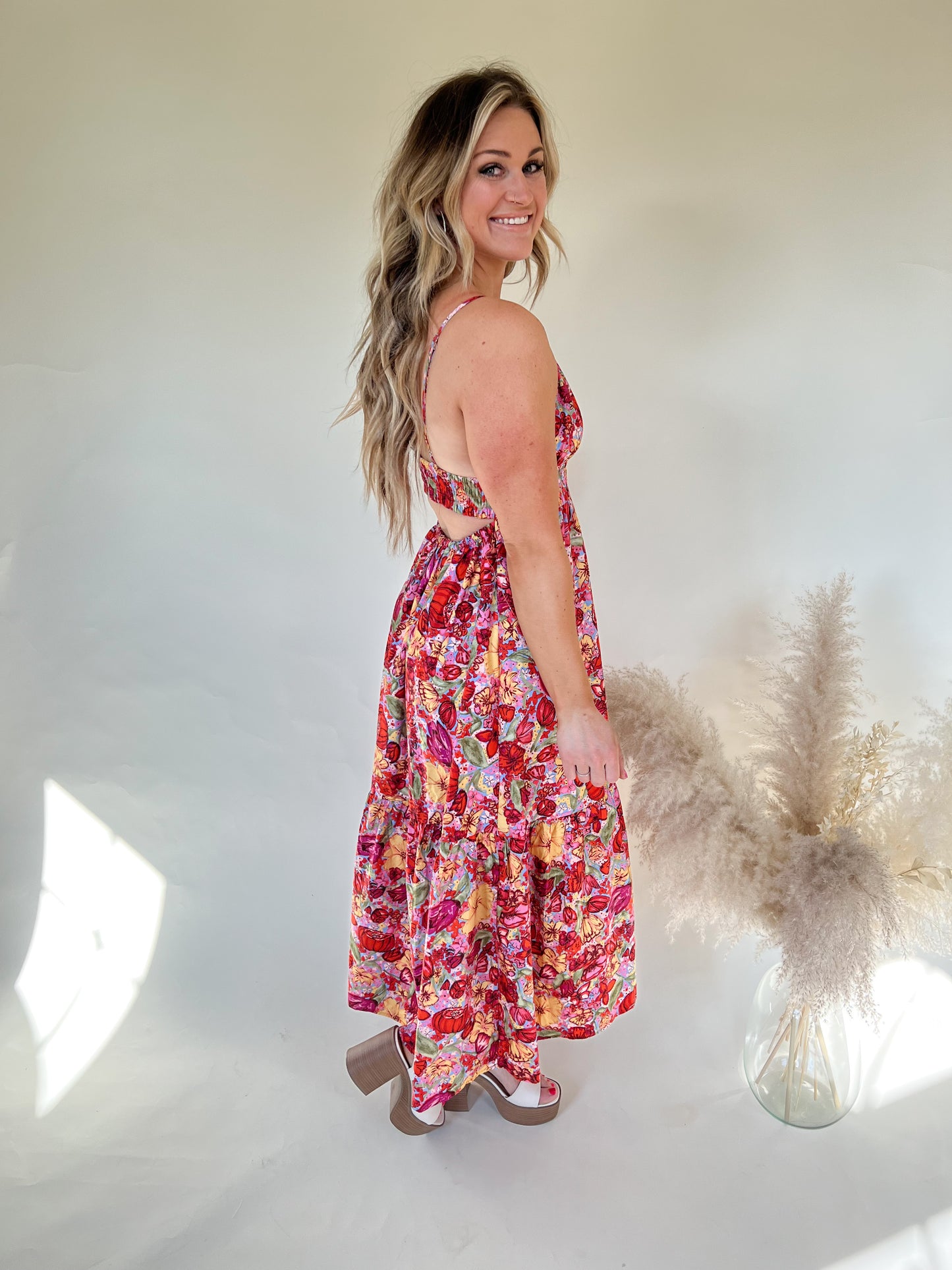 Berry Much Midi Dress