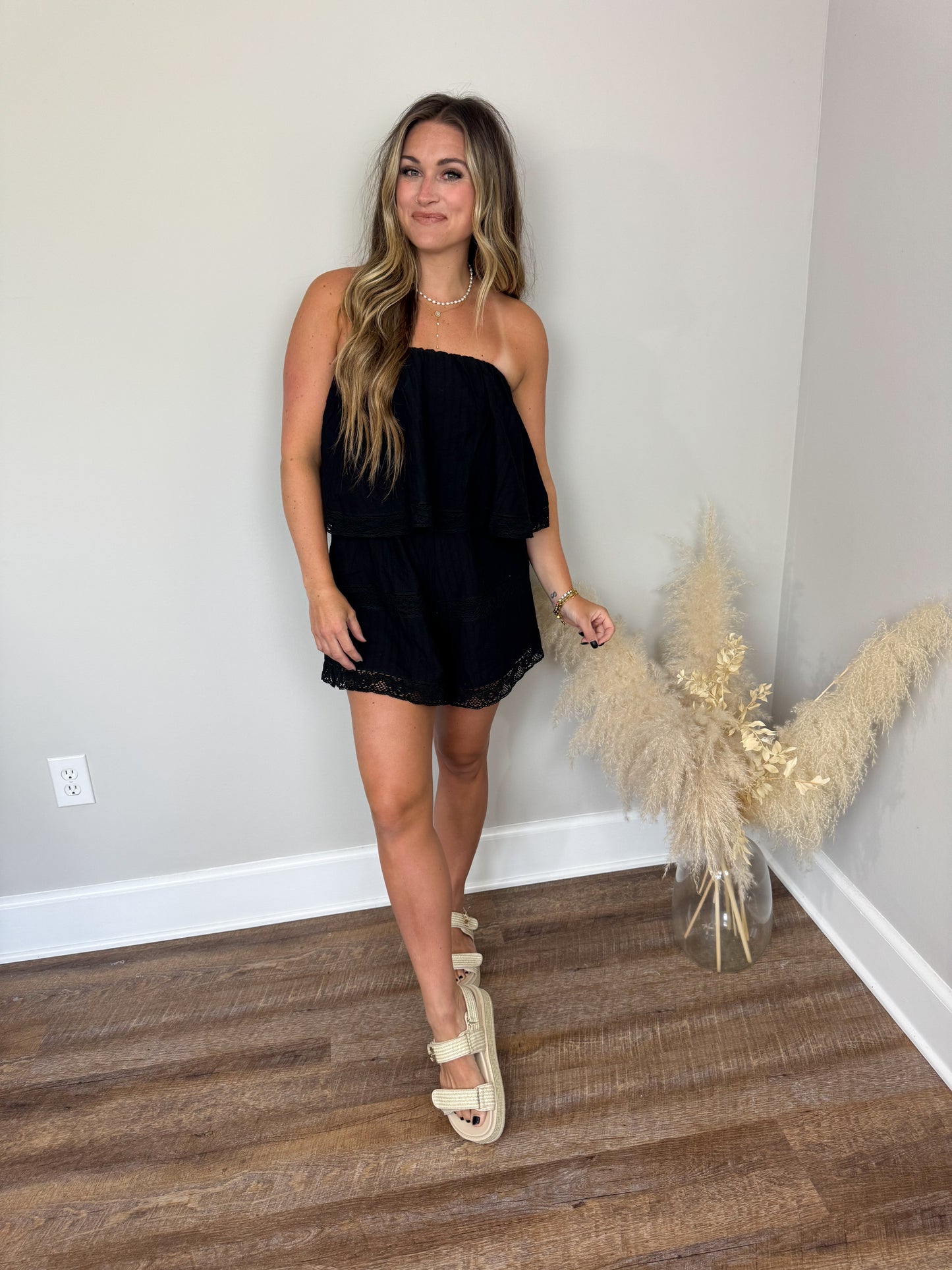 Nicole Embroidered Romper