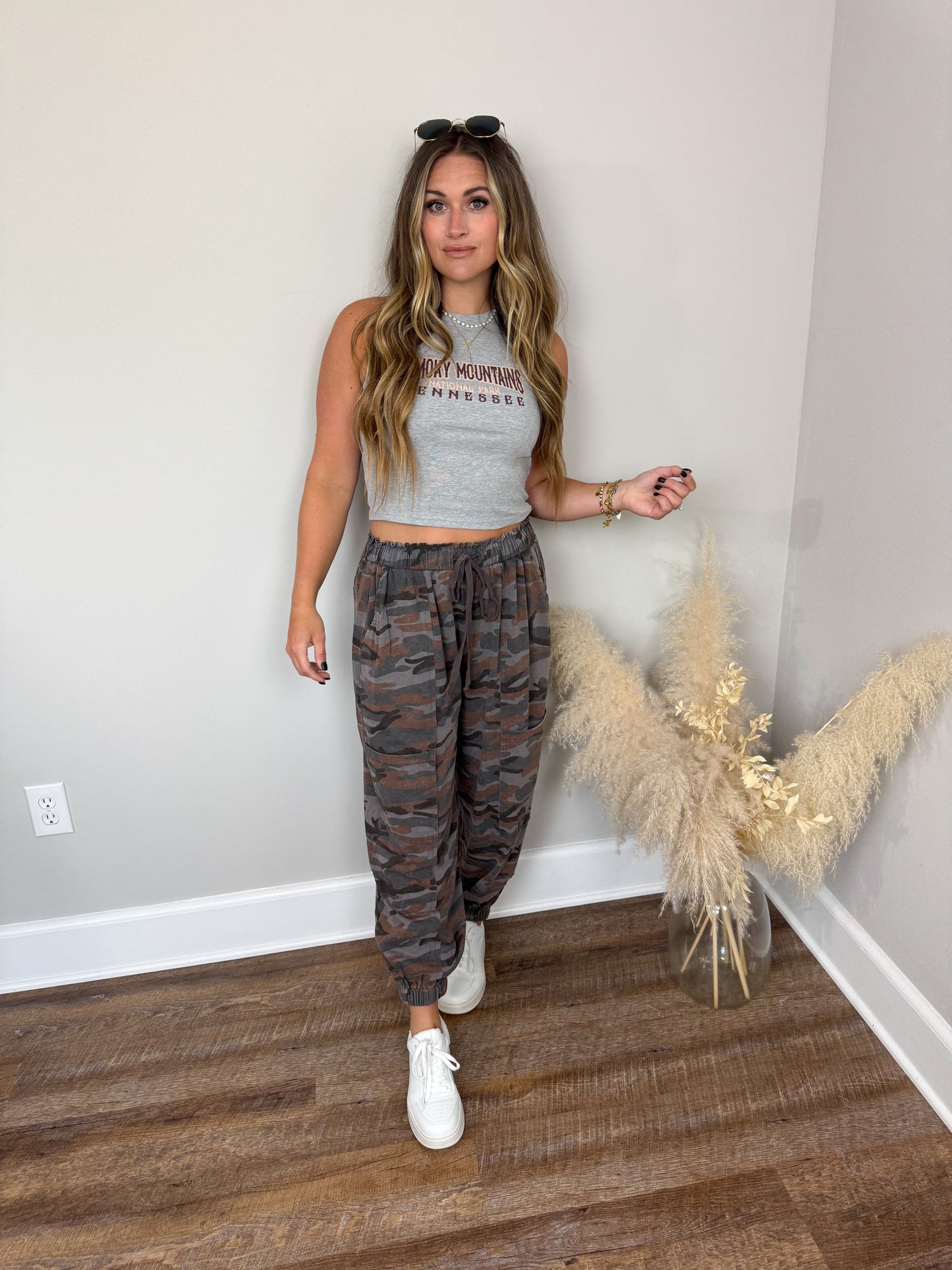 Smoky Mountains Cropped Tank