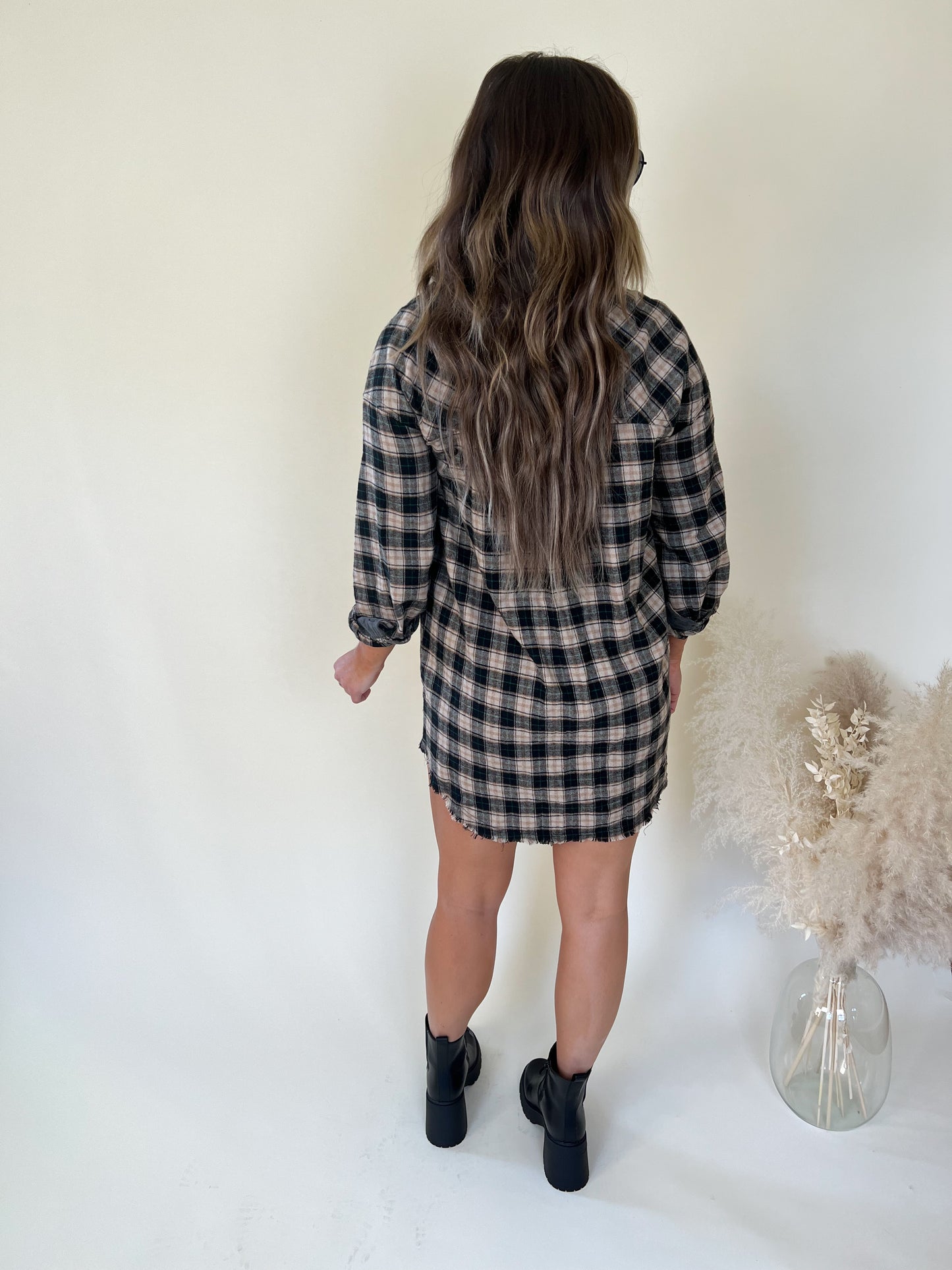 About to Be Mine Flannel Dress