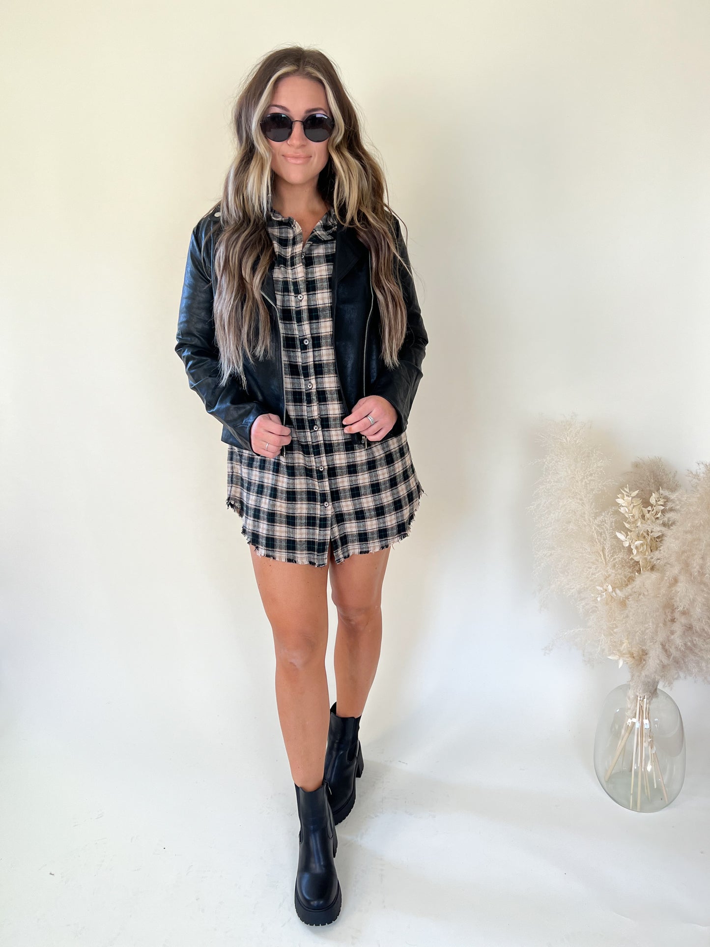 About to Be Mine Flannel Dress