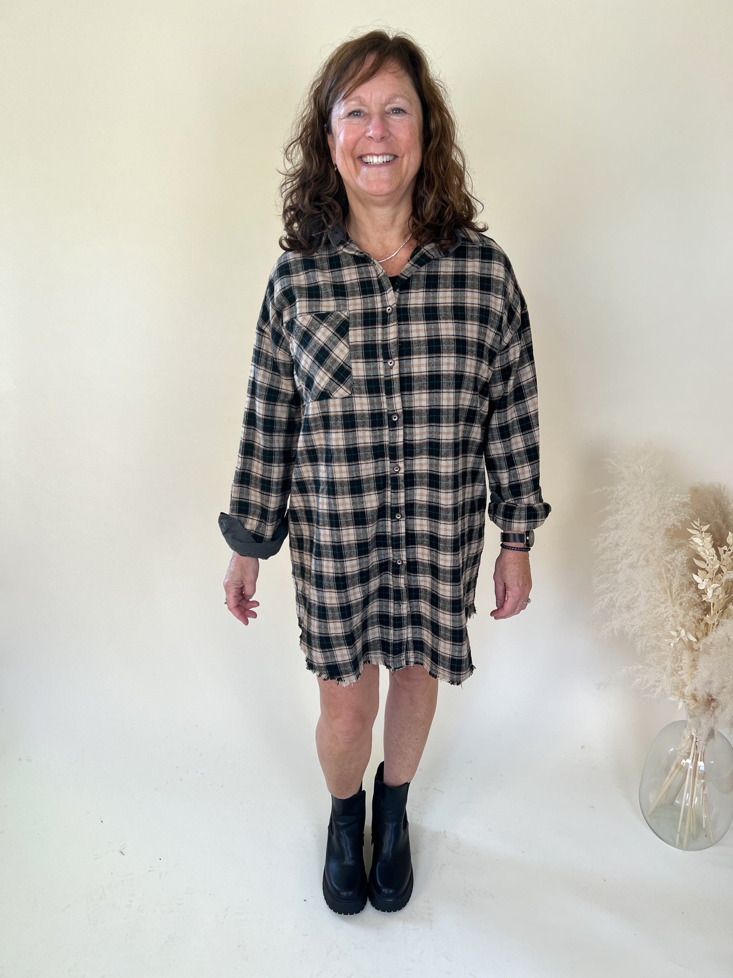 About to Be Mine Flannel Dress