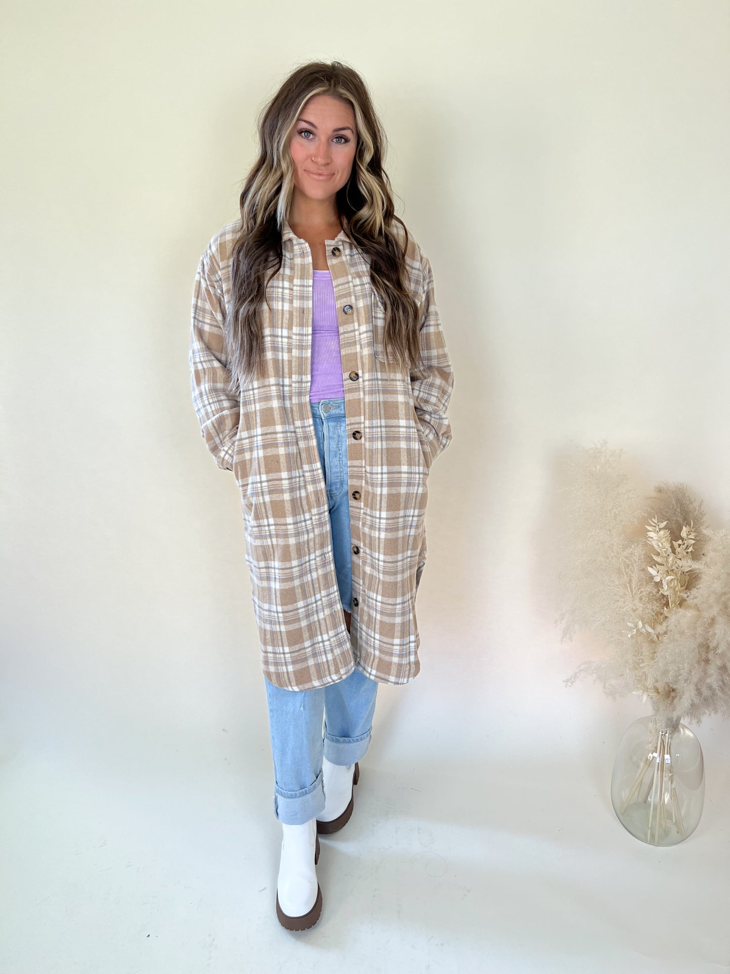 Rhys Oversized Plaid Shacket