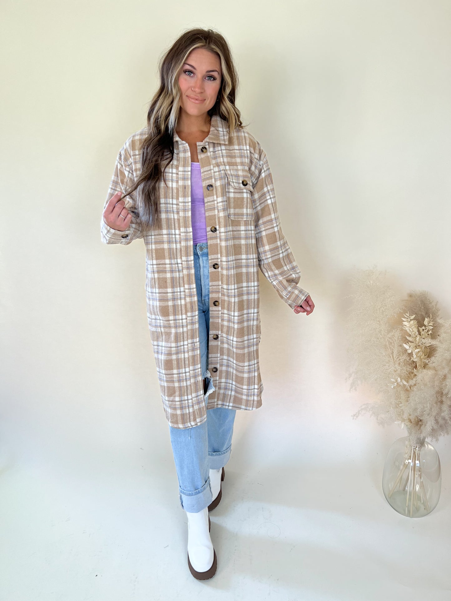 Rhys Oversized Plaid Shacket