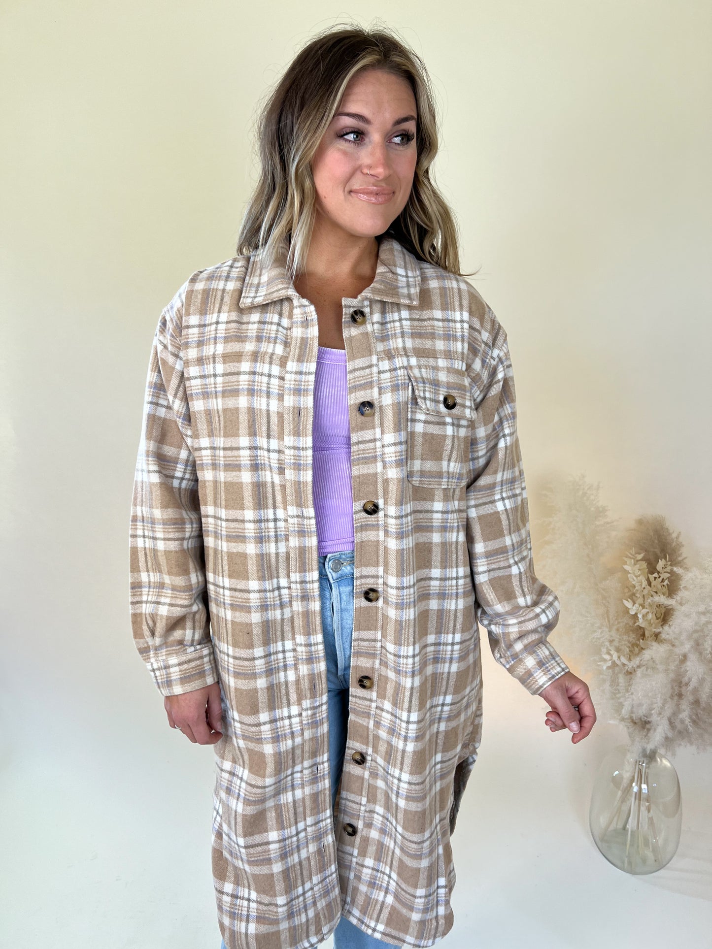 Rhys Oversized Plaid Shacket