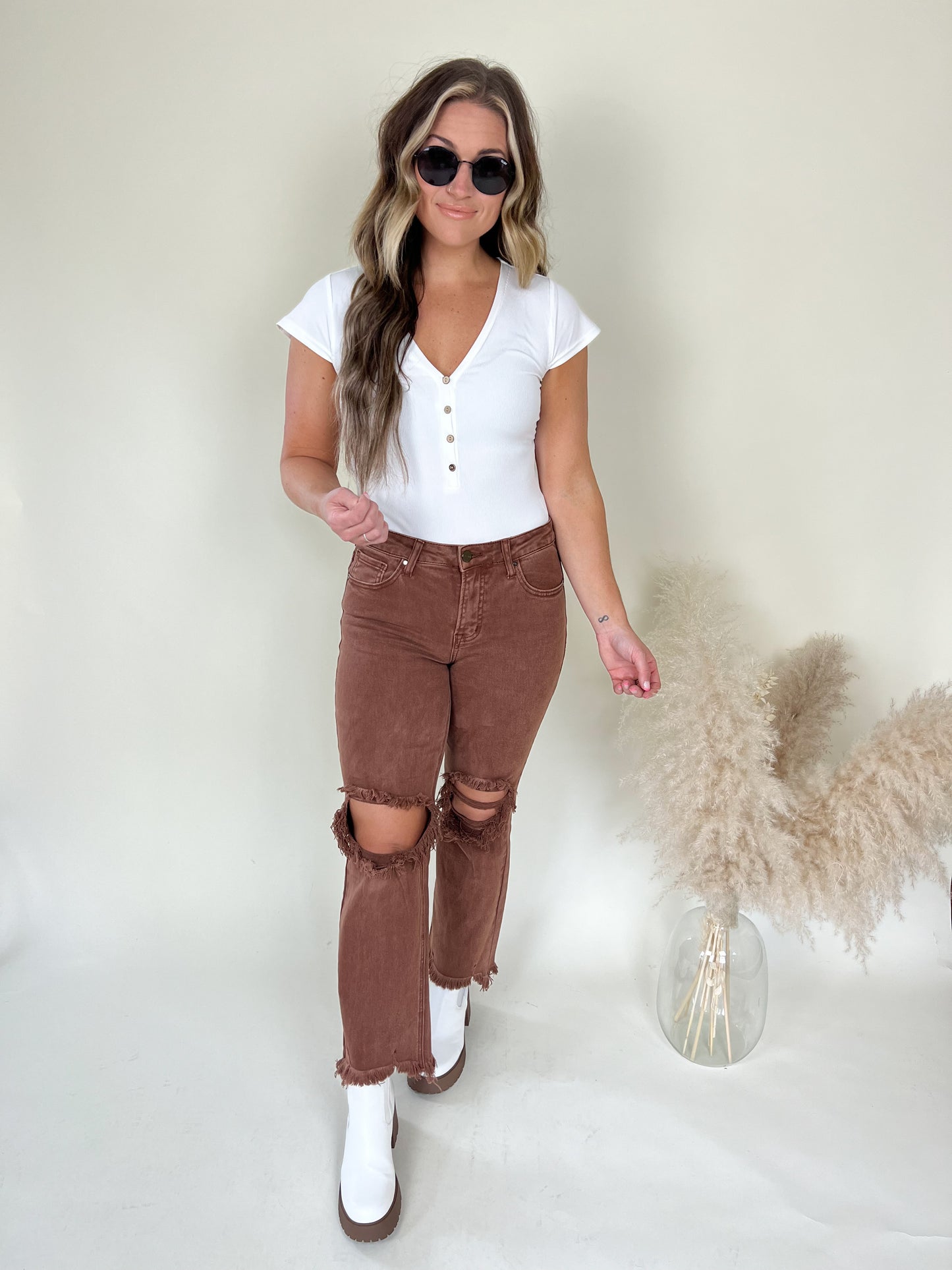 Sun Shining Bodysuit | White