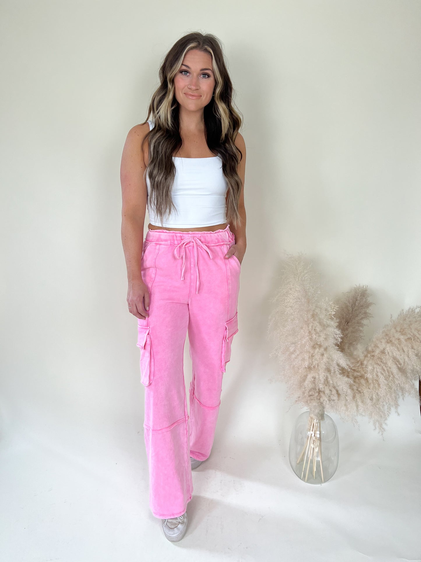 Like a Dream Cargo Pants | Pink