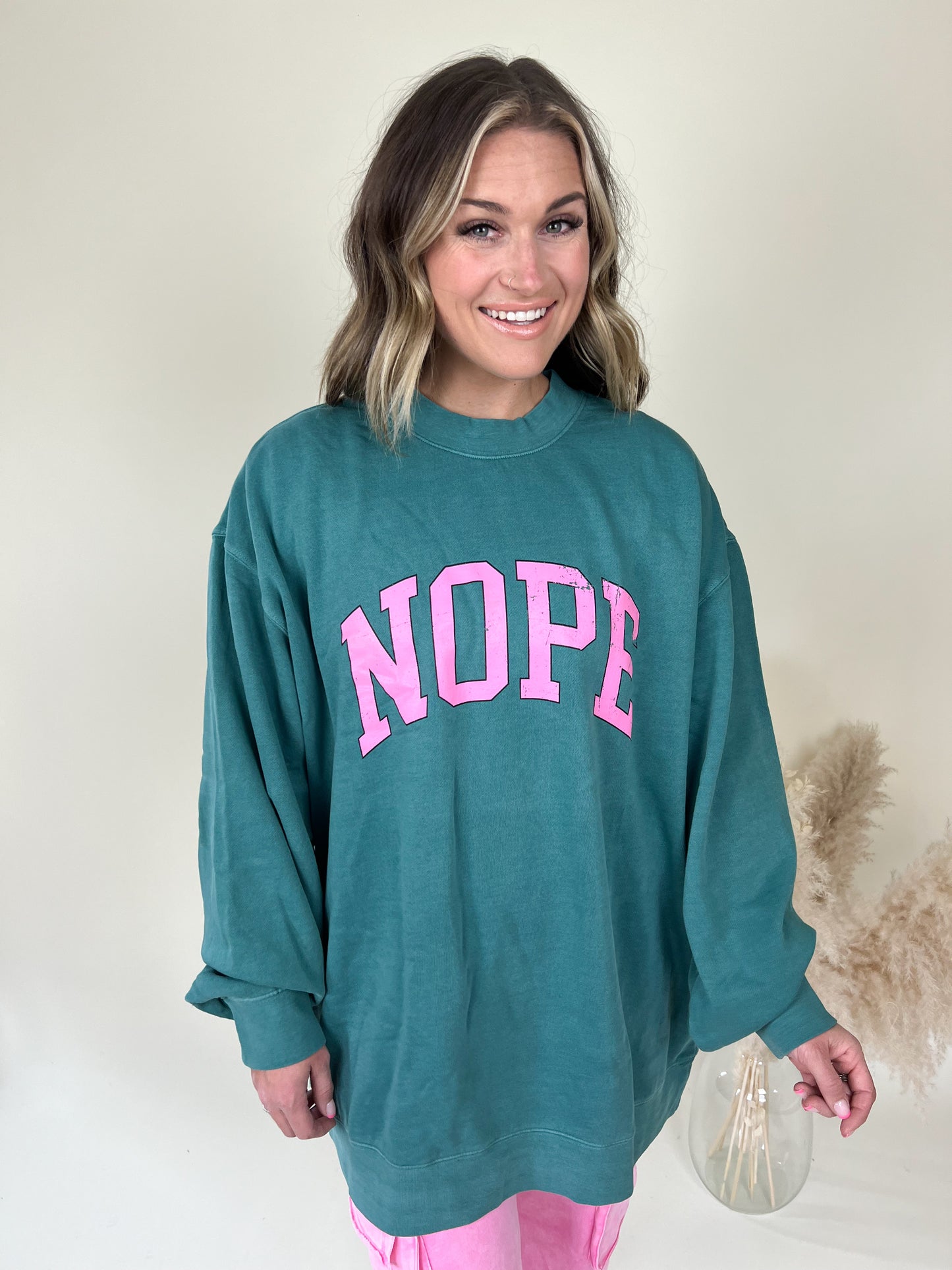 Nope Graphic Sweatshirt