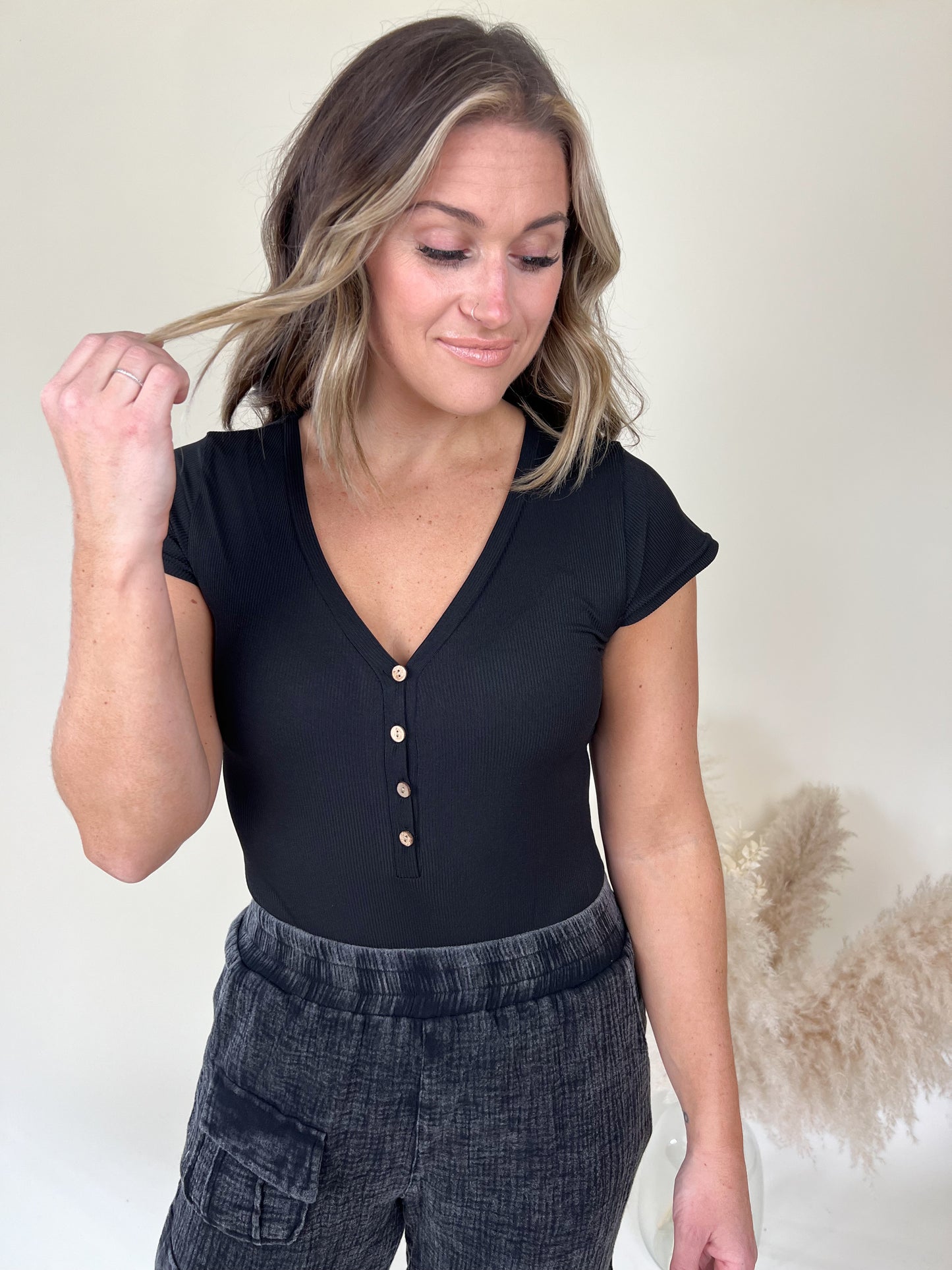 Sun Shining Bodysuit | Black