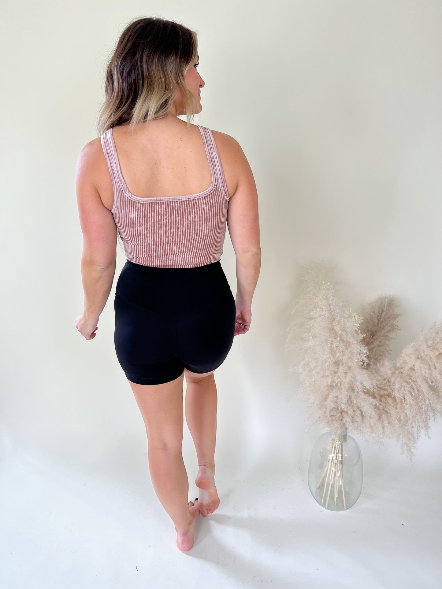 Lover Cropped Tank Top | Camel